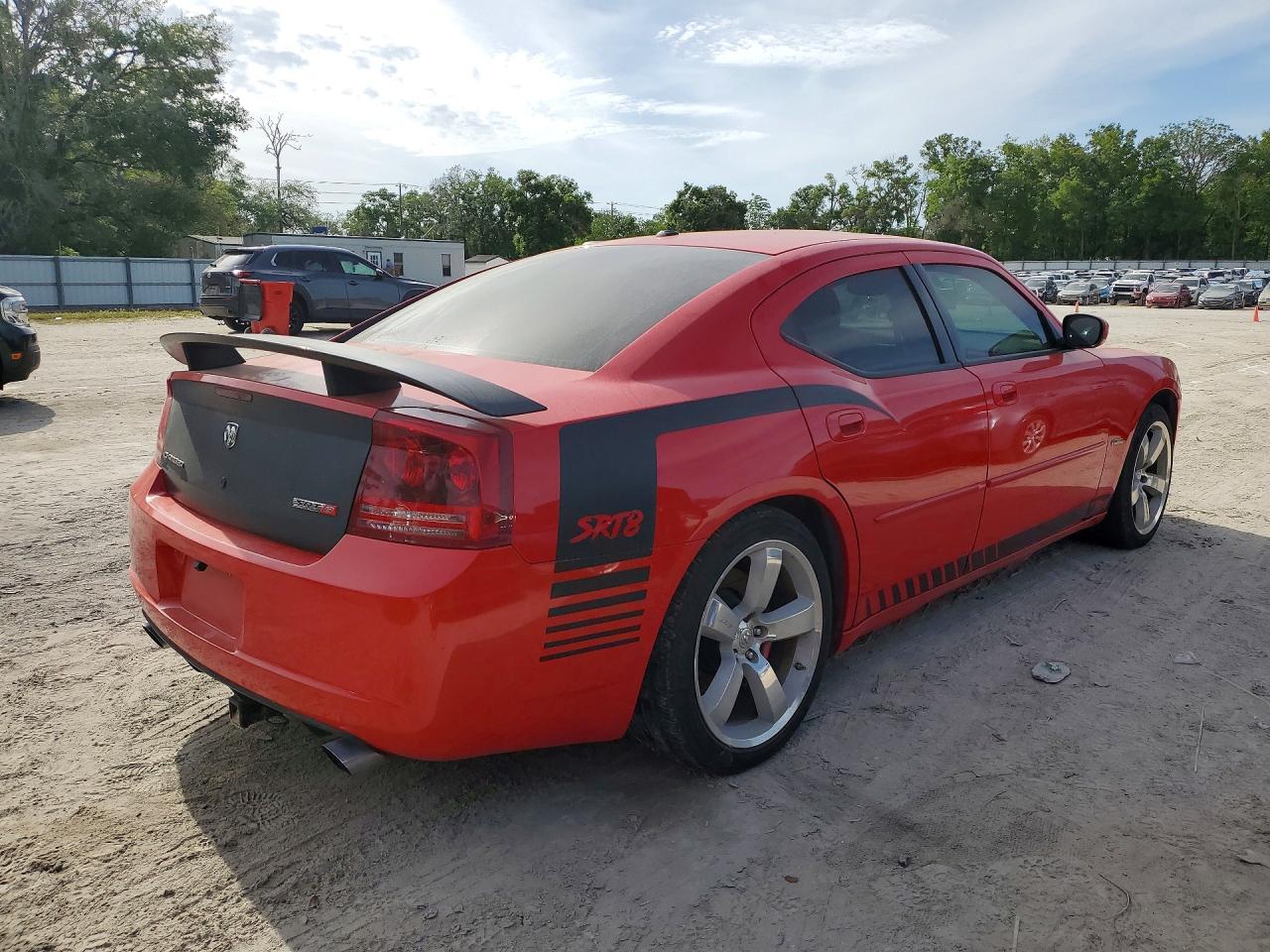 2007 Dodge Charger Srt-8 Red vin: 2B3LA73W87H870525