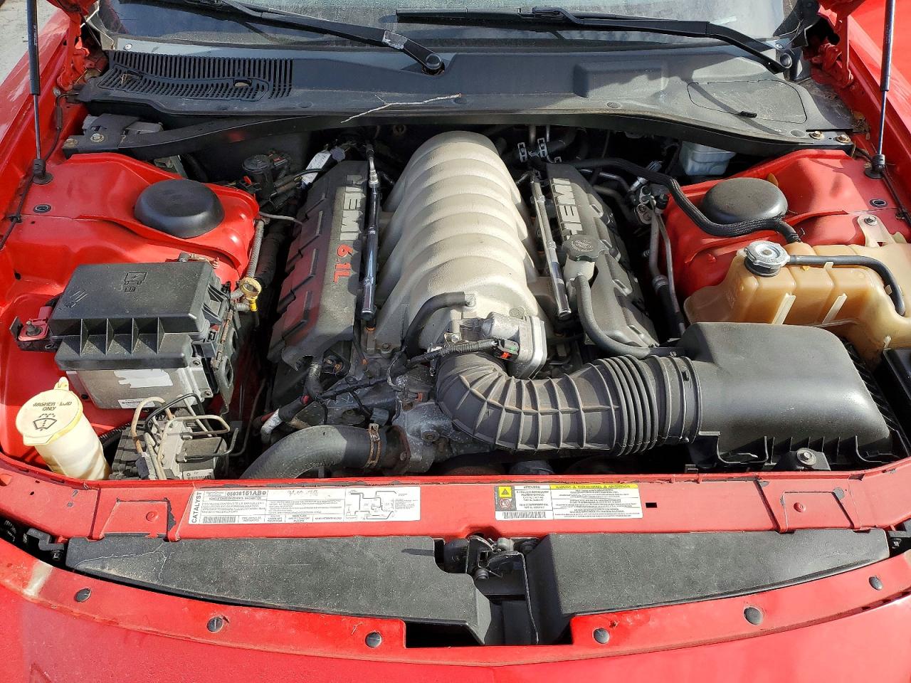 2007 Dodge Charger Srt-8 Red vin: 2B3LA73W87H870525