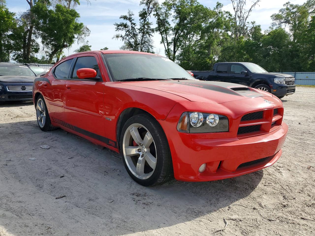 2007 Dodge Charger Srt-8 Red vin: 2B3LA73W87H870525