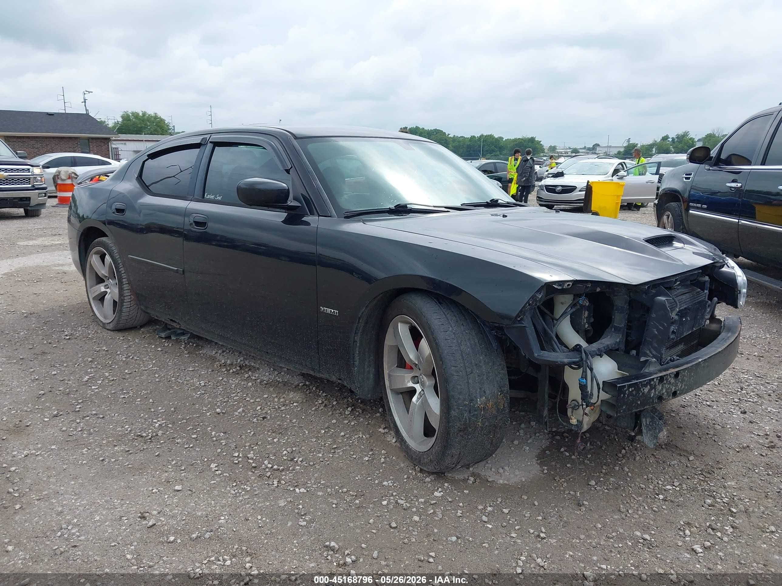 2007 Dodge Charger Srt8 Black vin: 2B3LA73WX7H890193