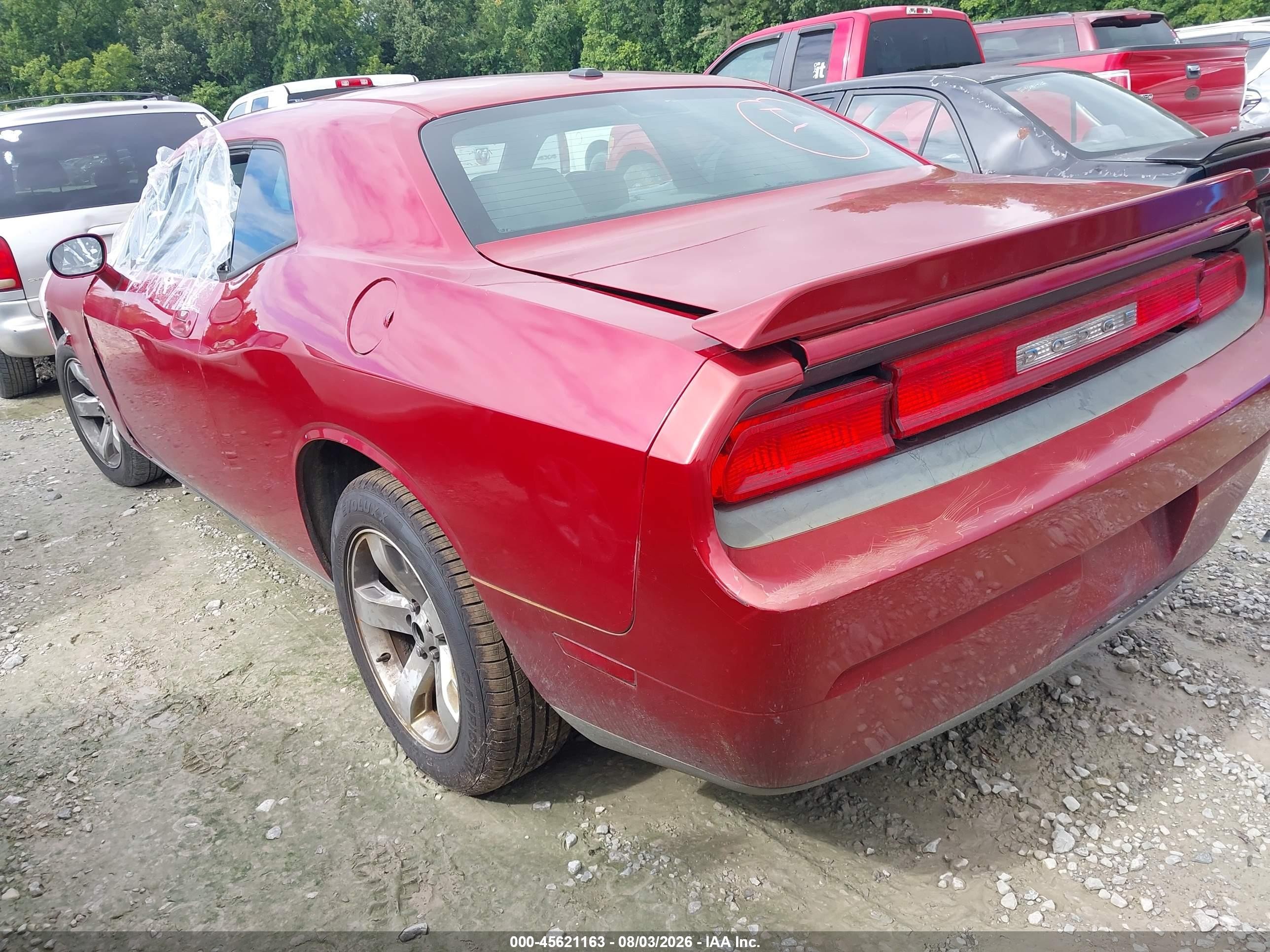 2009 Dodge Challenger Se Burgundy vin: 2B3LJ44V09H507658