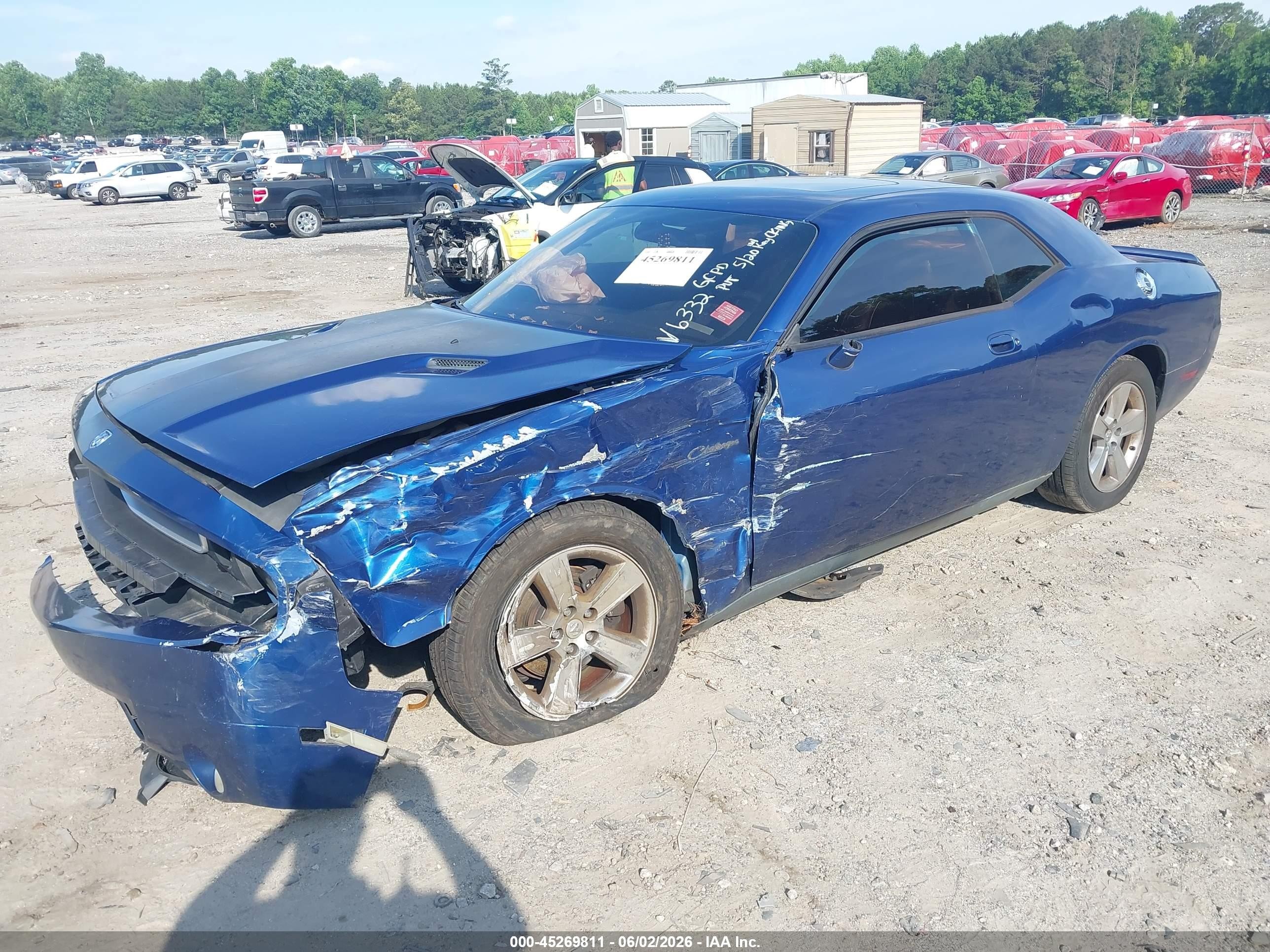 2009 Dodge Challenger Se Blue vin: 2B3LJ44V69H626332