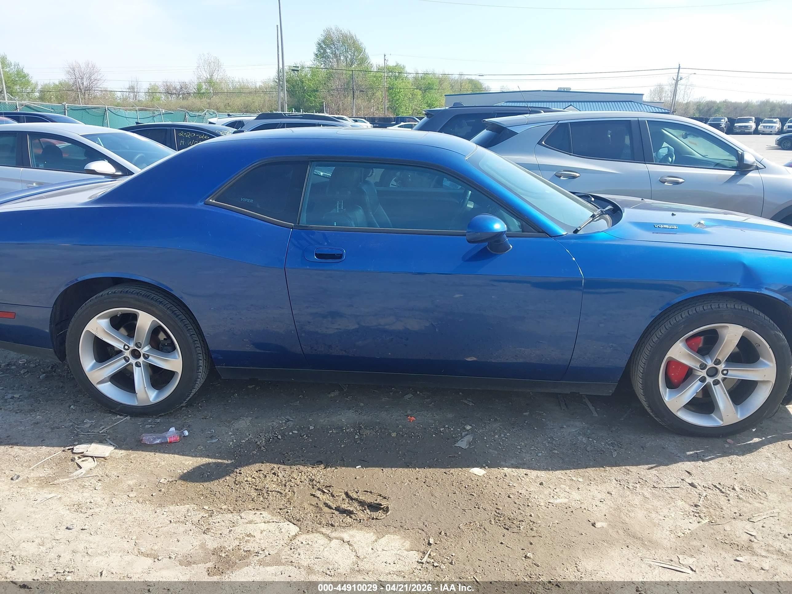 2009 Dodge Challenger R/t Blue vin: 2B3LJ54T09H510788