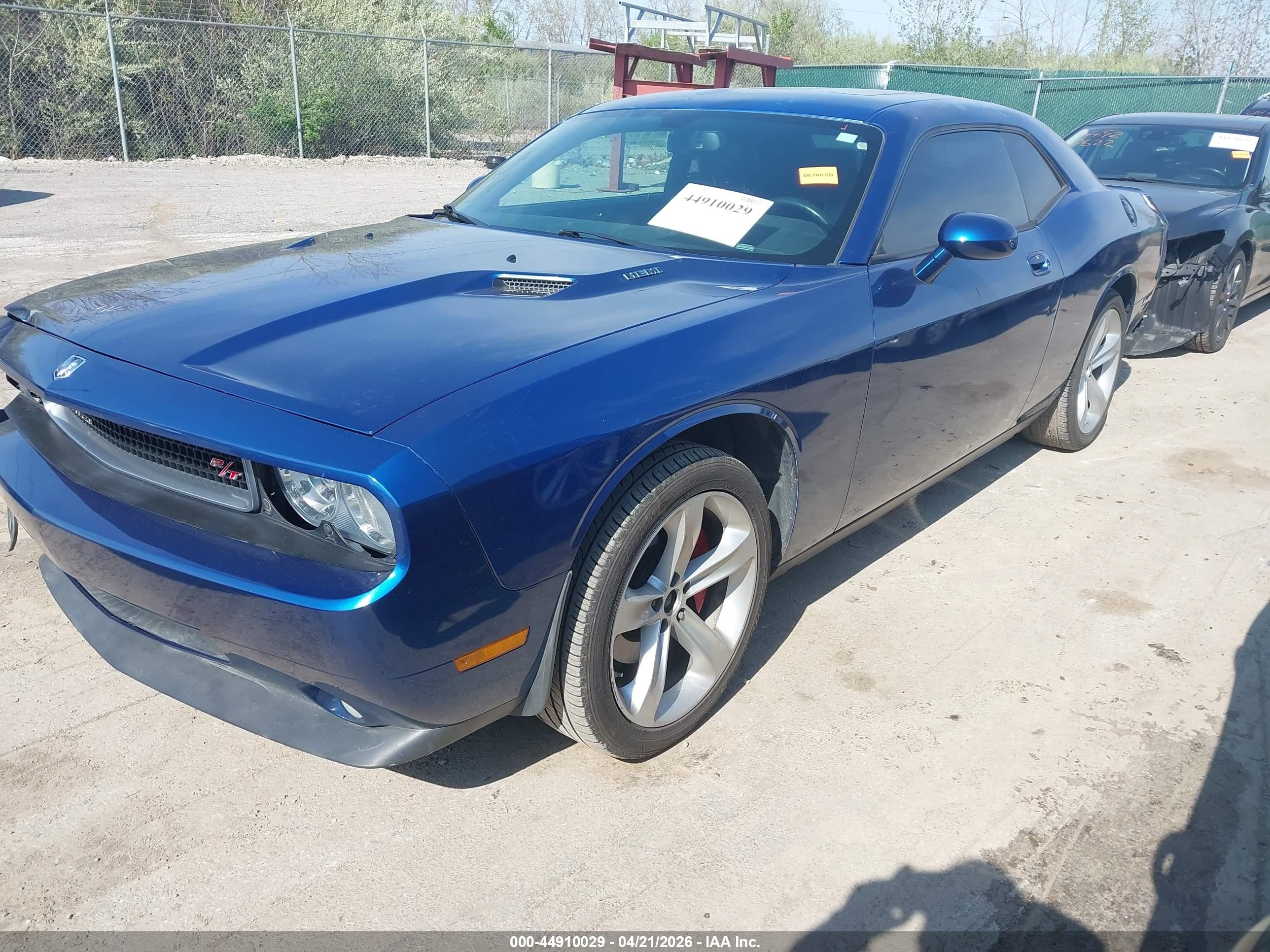 2009 Dodge Challenger R/t Blue vin: 2B3LJ54T09H510788