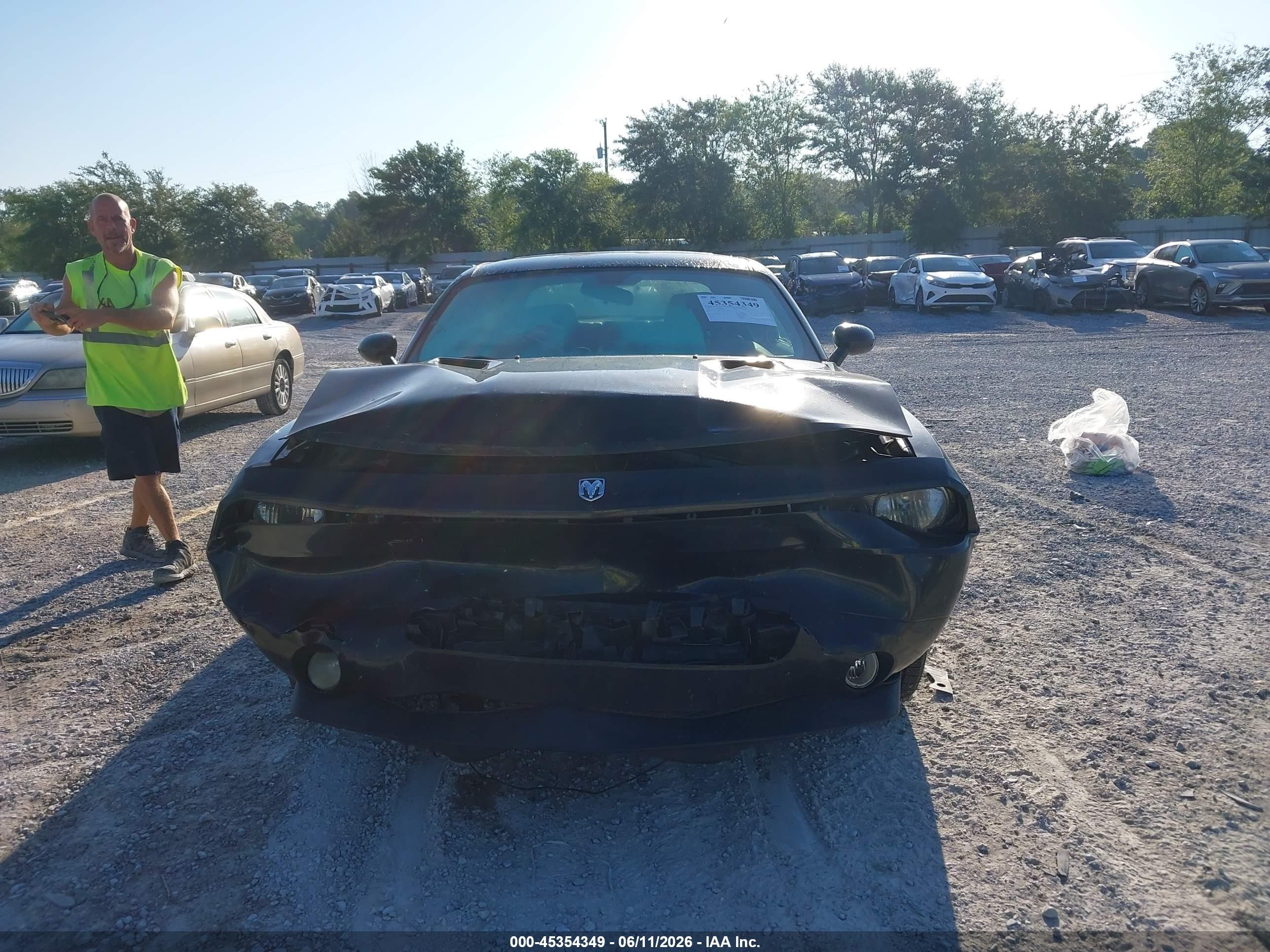 2009 Dodge Challenger R/t Black vin: 2B3LJ54T49H538898