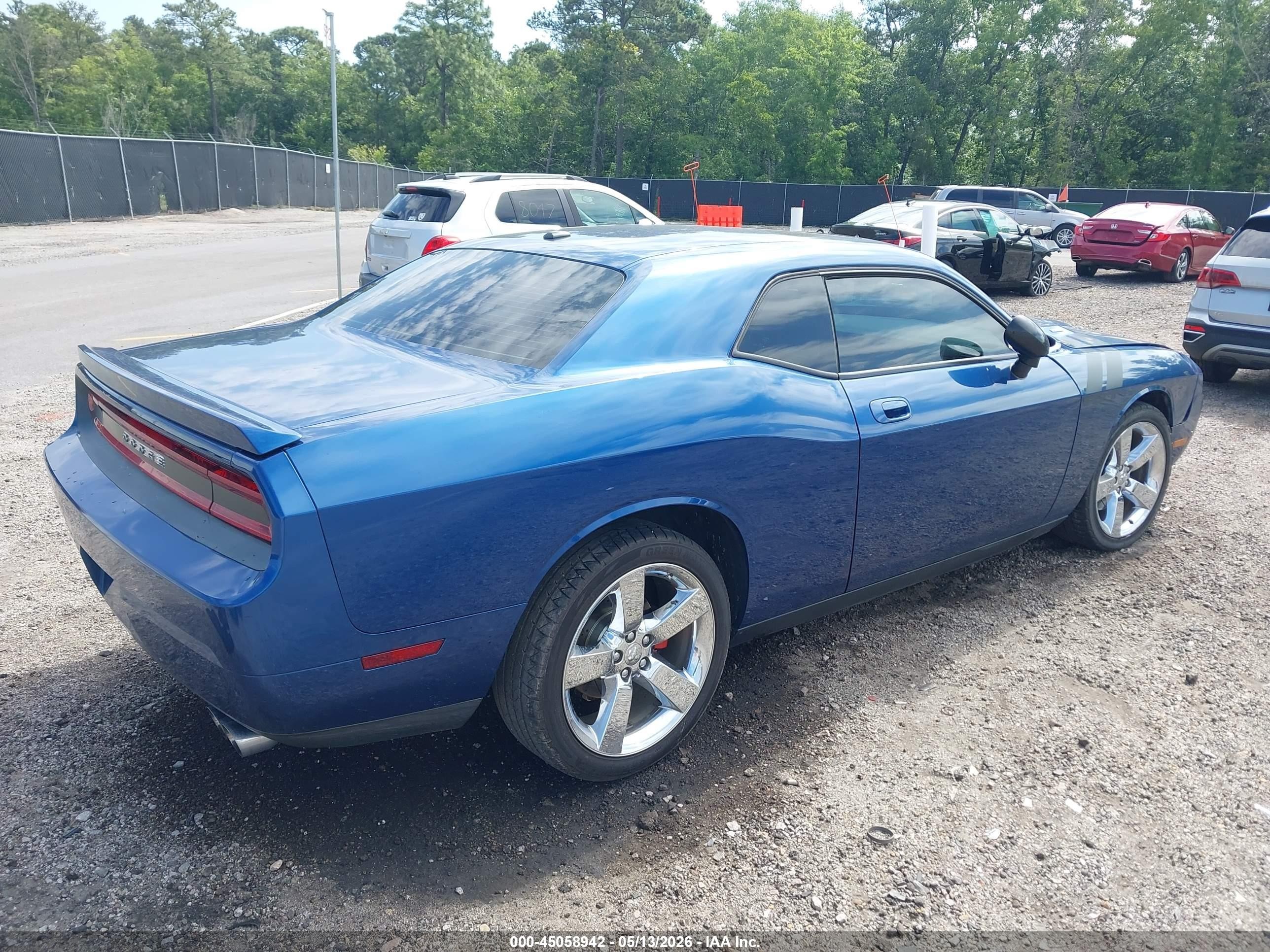2009 Dodge Challenger R/t Blue vin: 2B3LJ54T59H502007