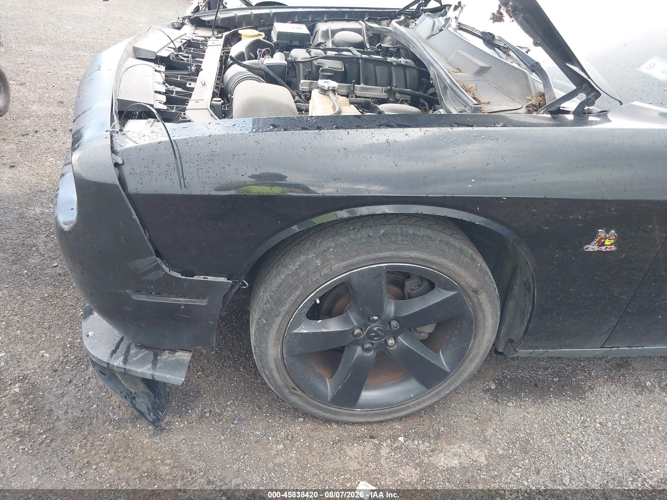 2009 Dodge Challenger R/t Black vin: 2B3LJ54T89H525555