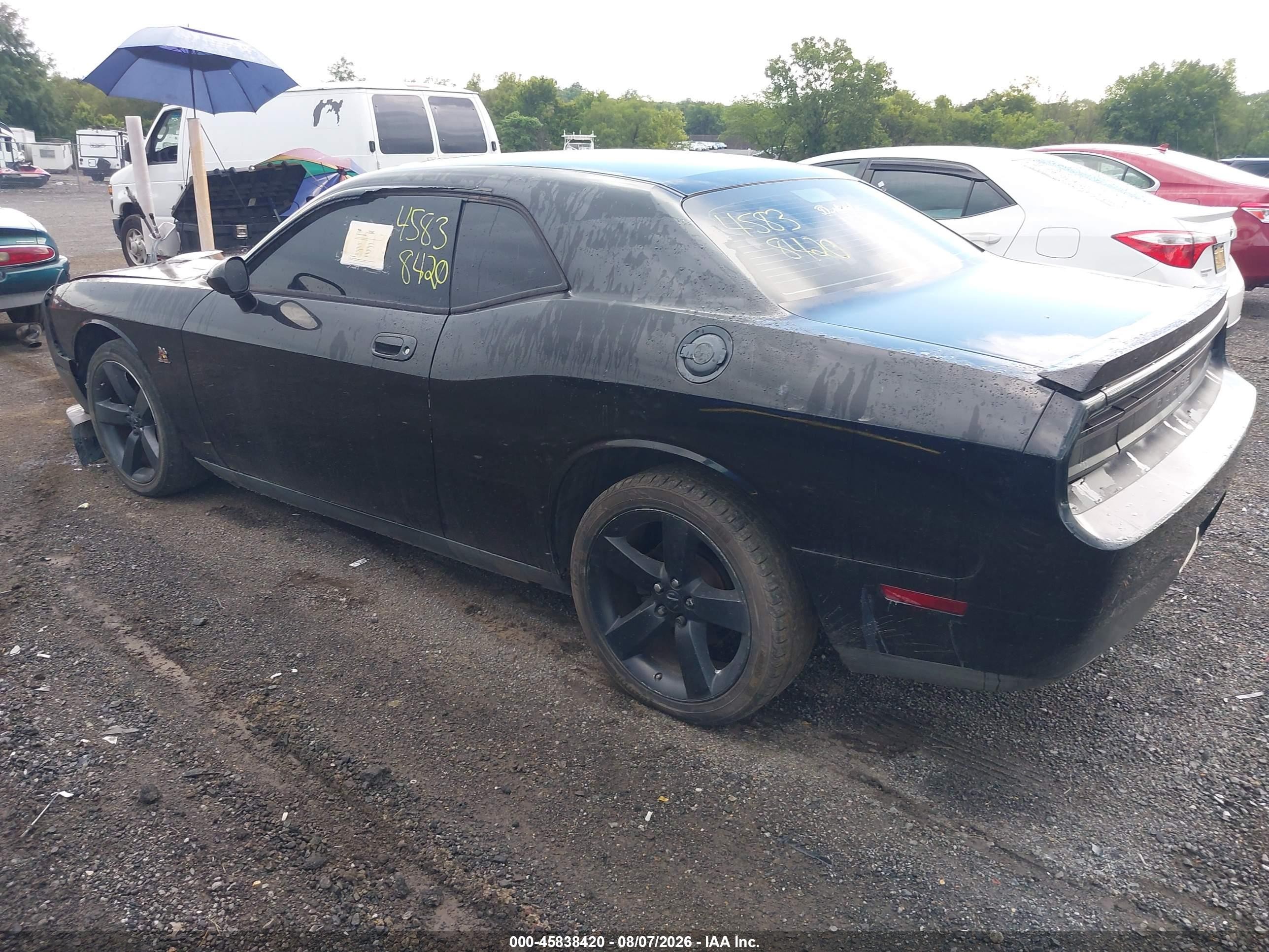2009 Dodge Challenger R/t Black vin: 2B3LJ54T89H525555