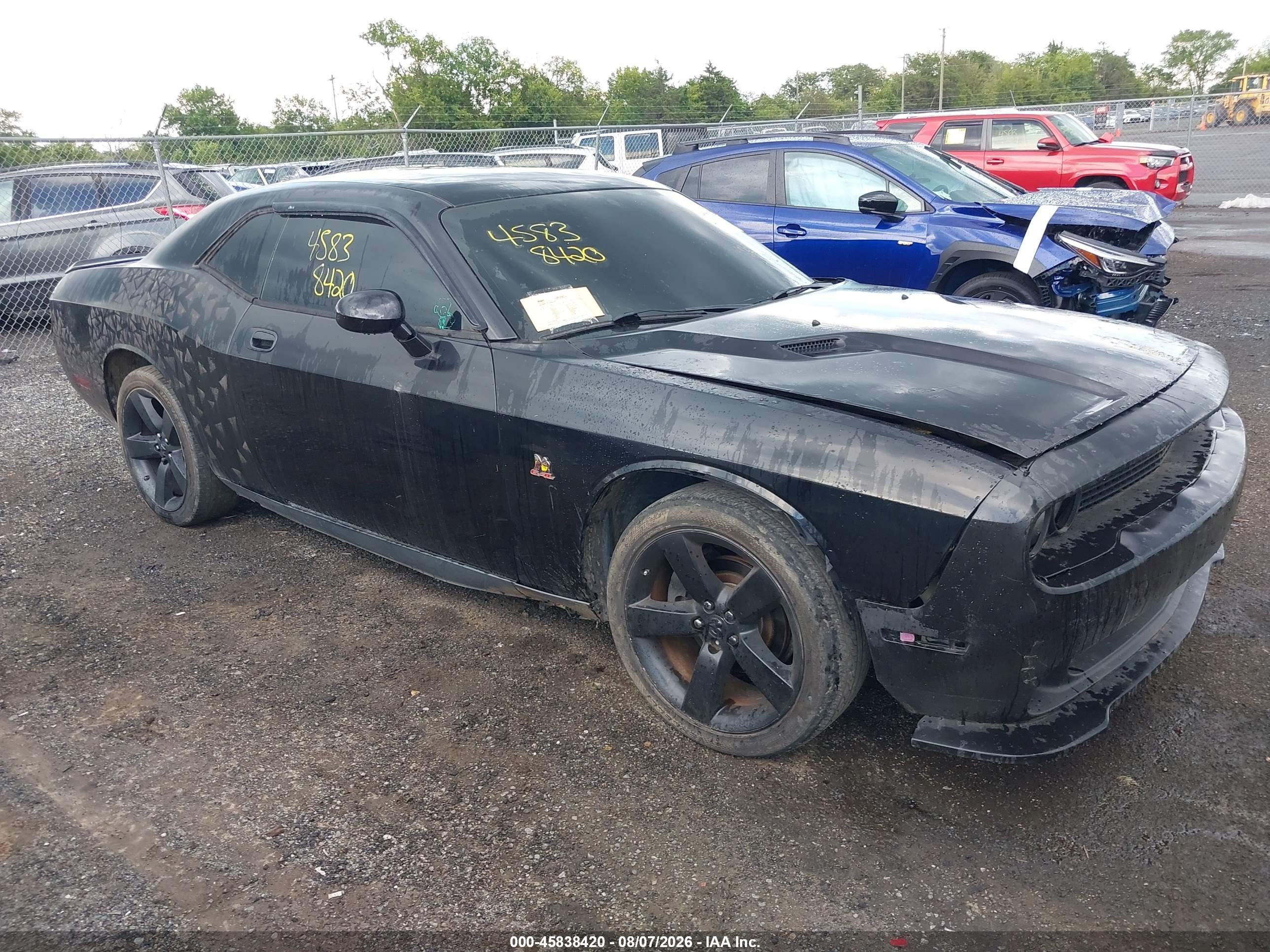 2009 Dodge Challenger R/t Black vin: 2B3LJ54T89H525555