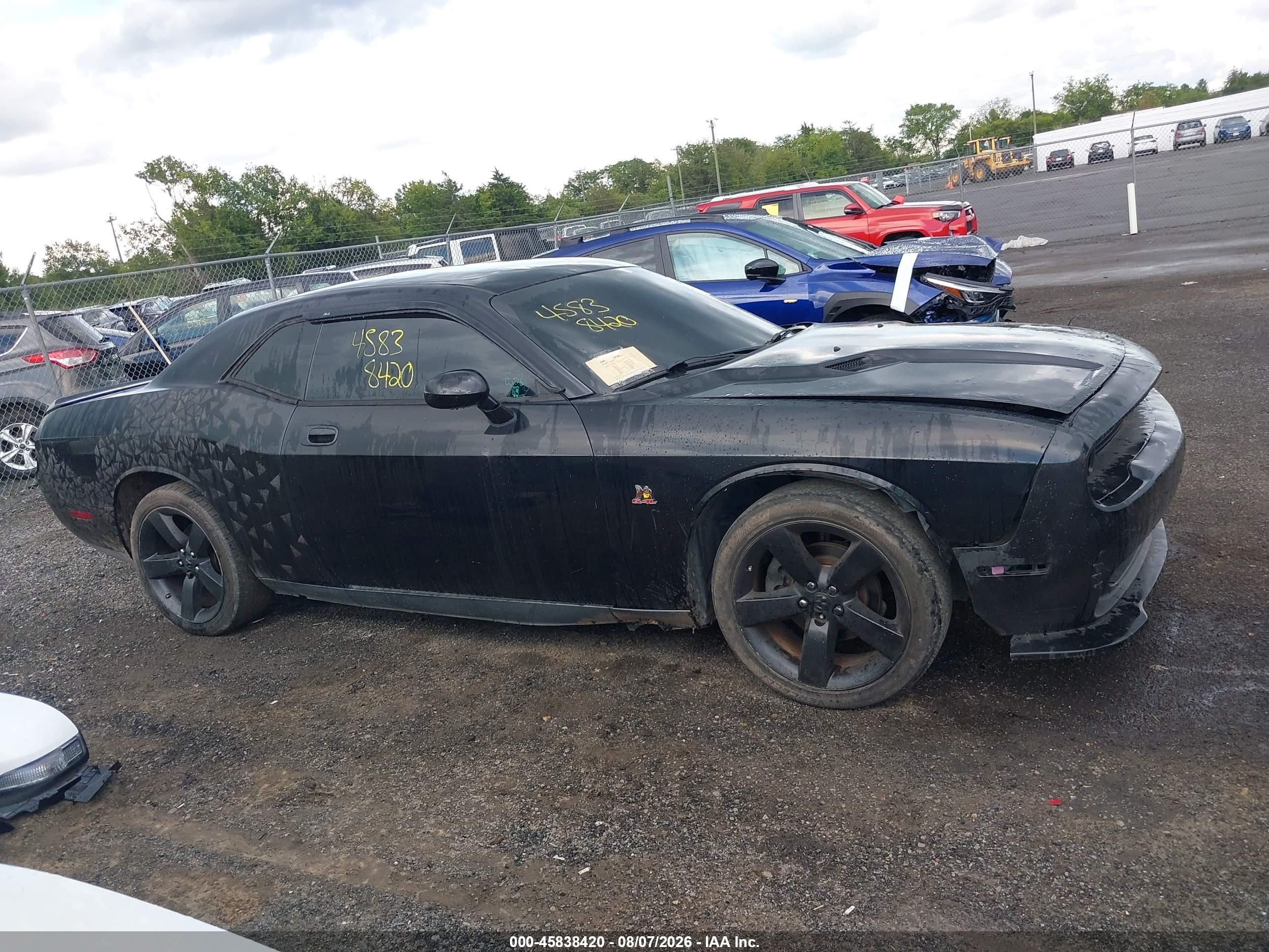 2009 Dodge Challenger R/t Black vin: 2B3LJ54T89H525555