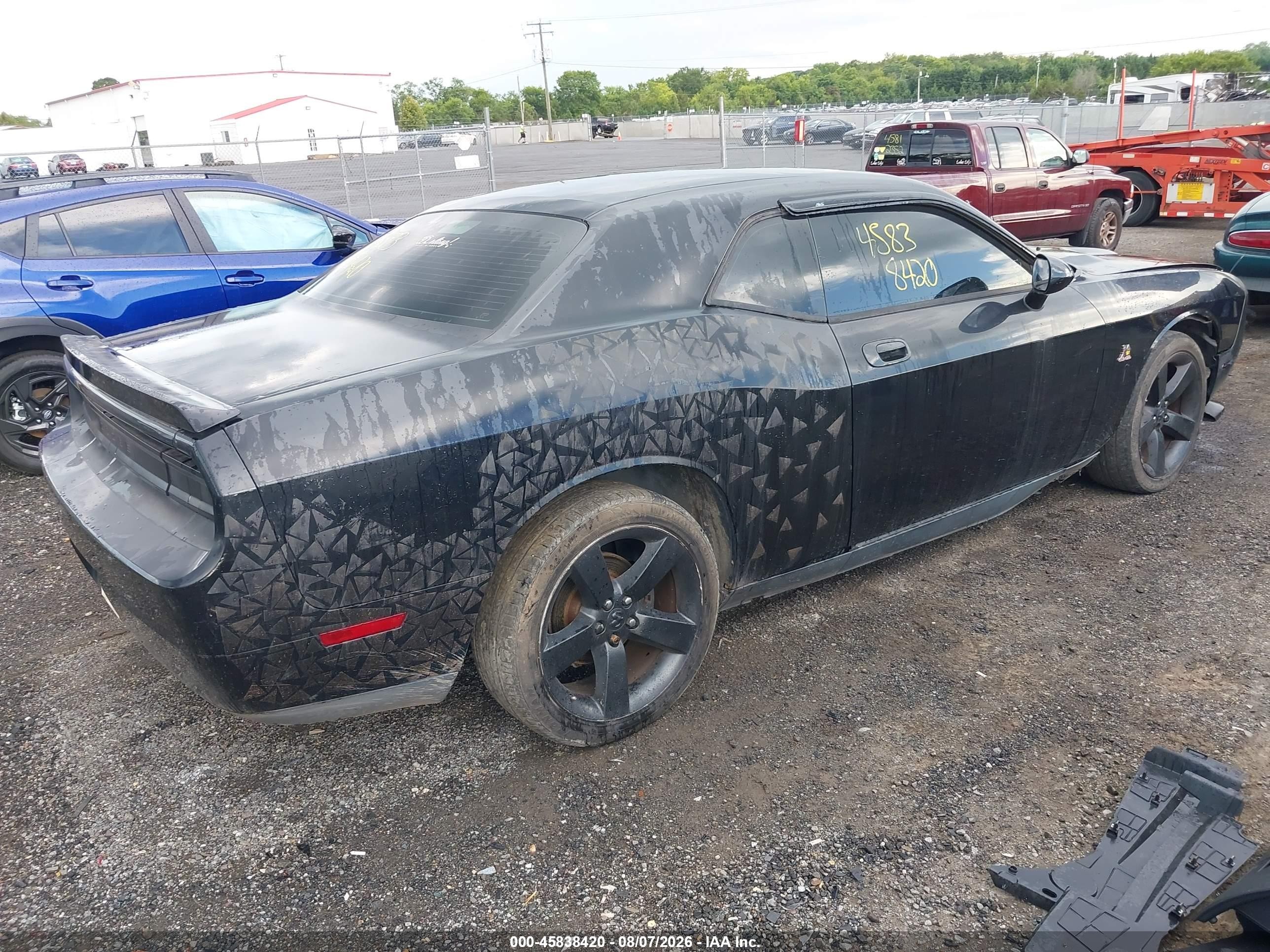 2009 Dodge Challenger R/t Black vin: 2B3LJ54T89H525555