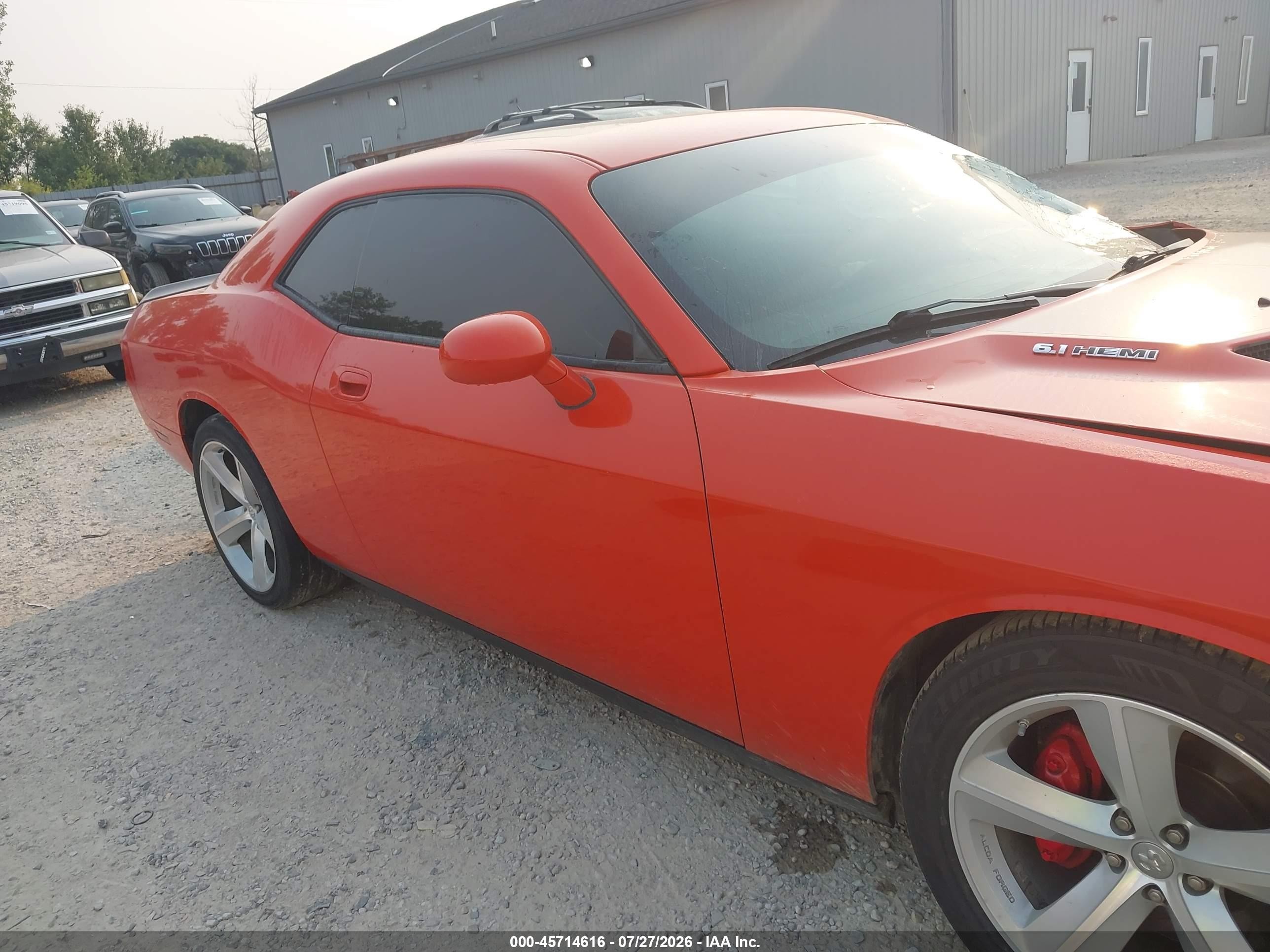 2008 Dodge Challenger Srt8 Orange vin: 2B3LJ74W08H289584