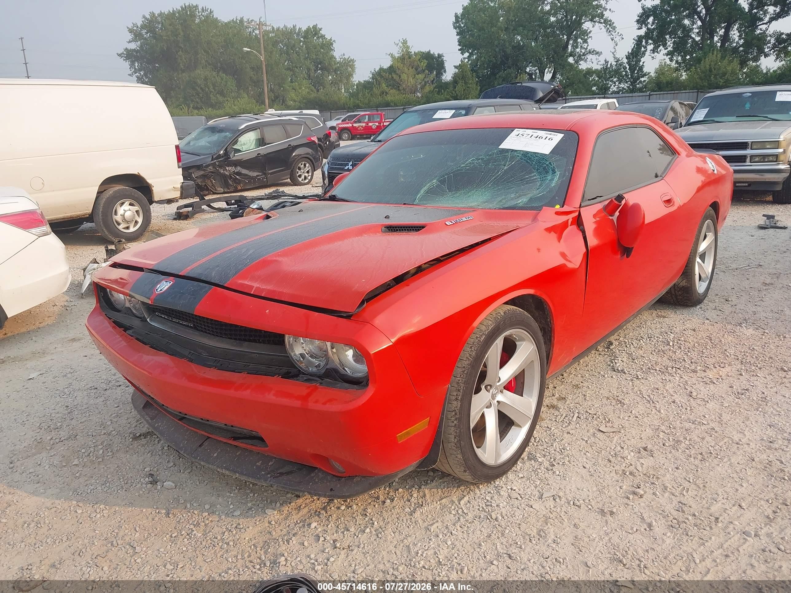 2008 Dodge Challenger Srt8 Orange vin: 2B3LJ74W08H289584