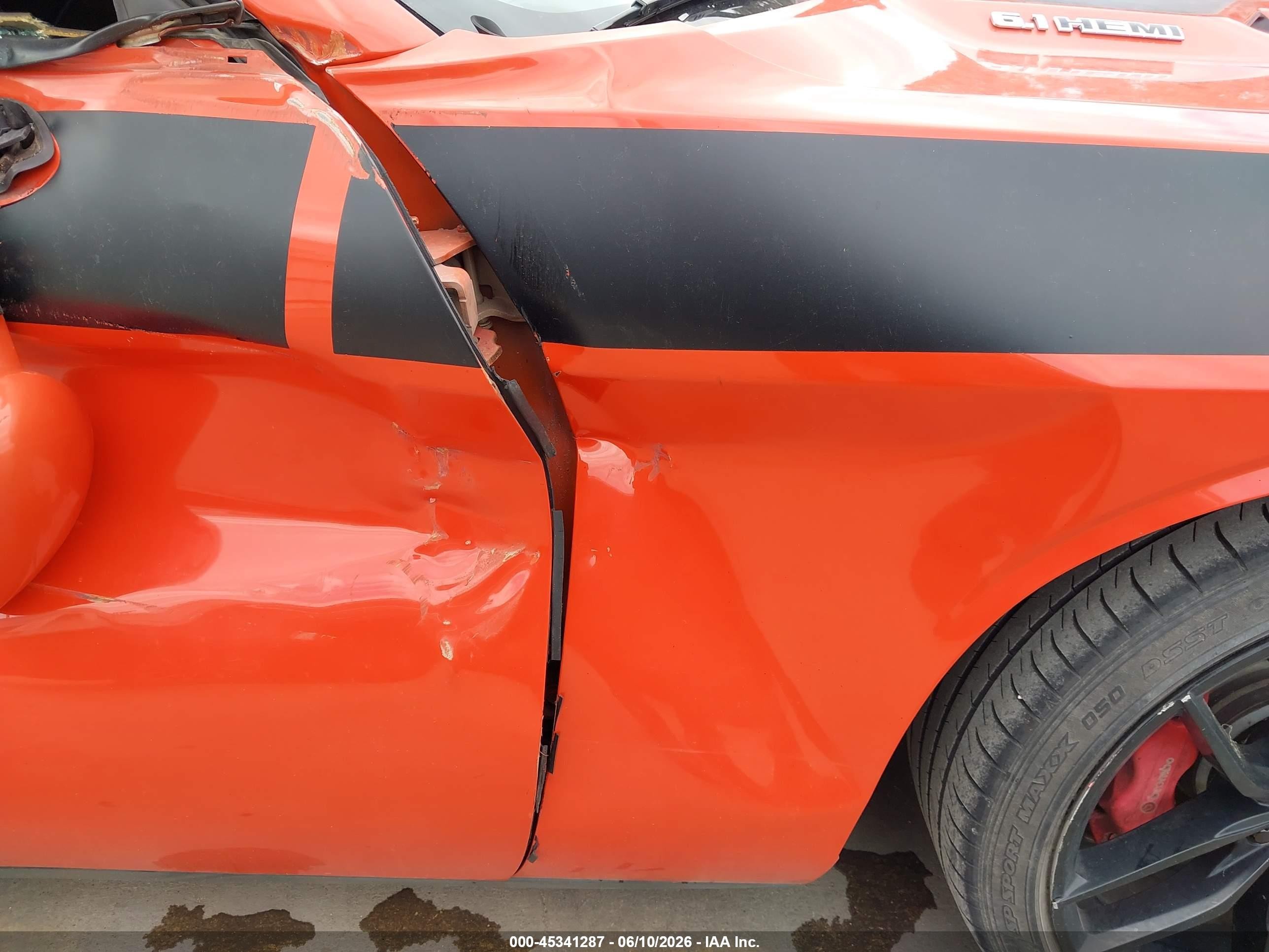 2008 Dodge Challenger Srt8 Orange vin: 2B3LJ74W08H290329