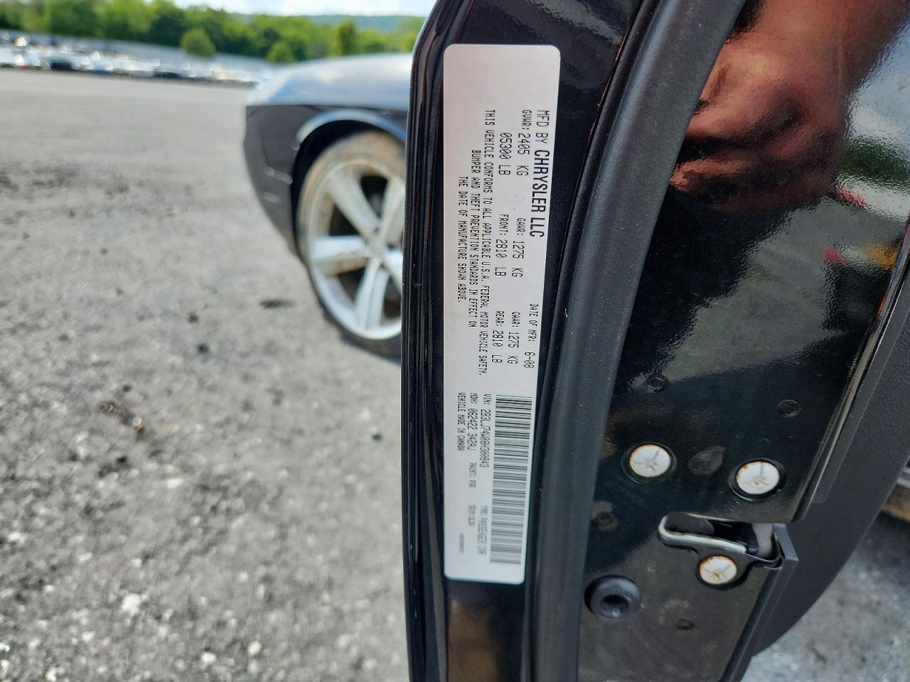 2008 Dodge Challenger Srt-8 Black vin: 2B3LJ74W08H300843