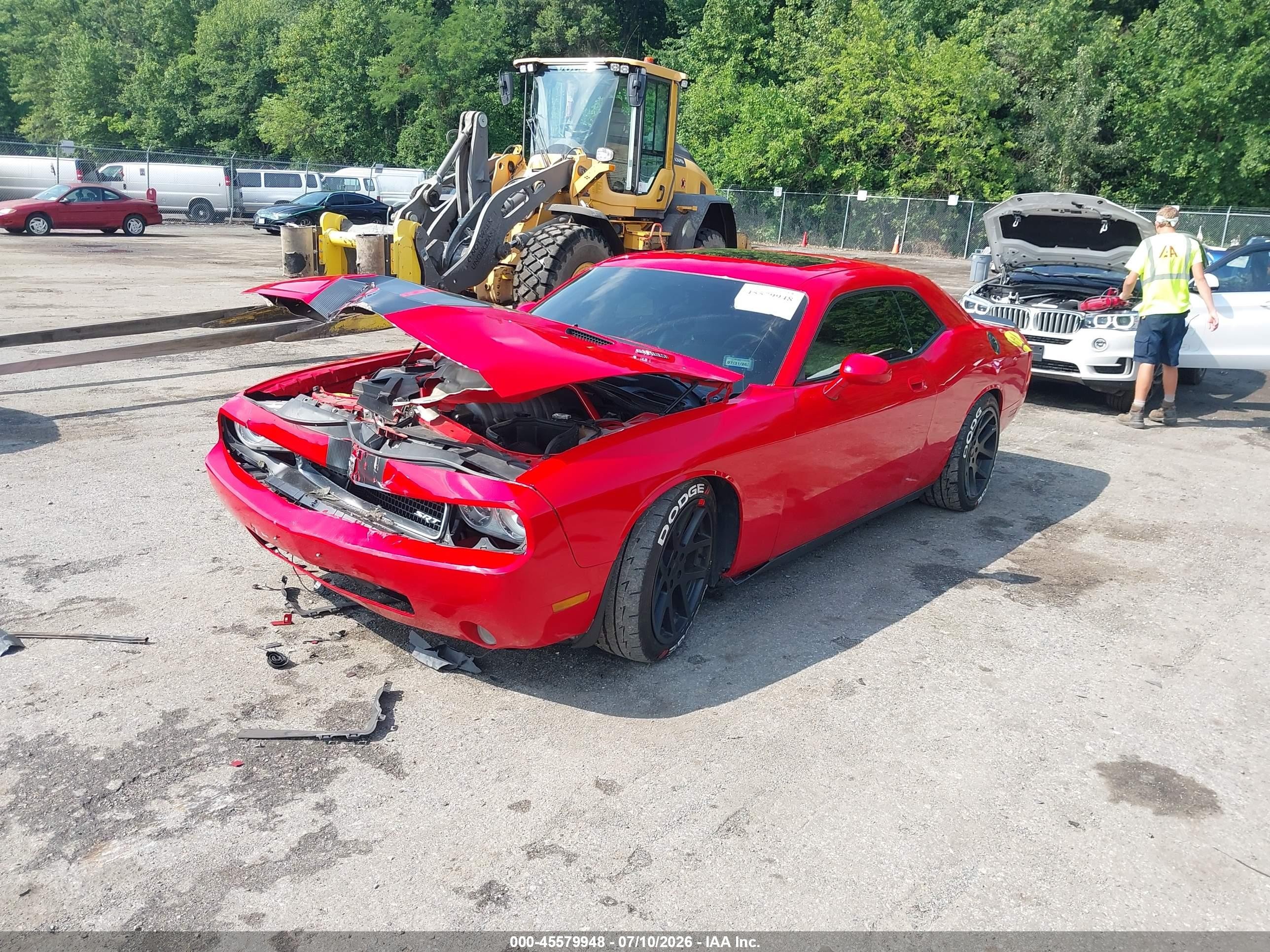 2009 Dodge Challenger Srt8 Red vin: 2B3LJ74W49H563466