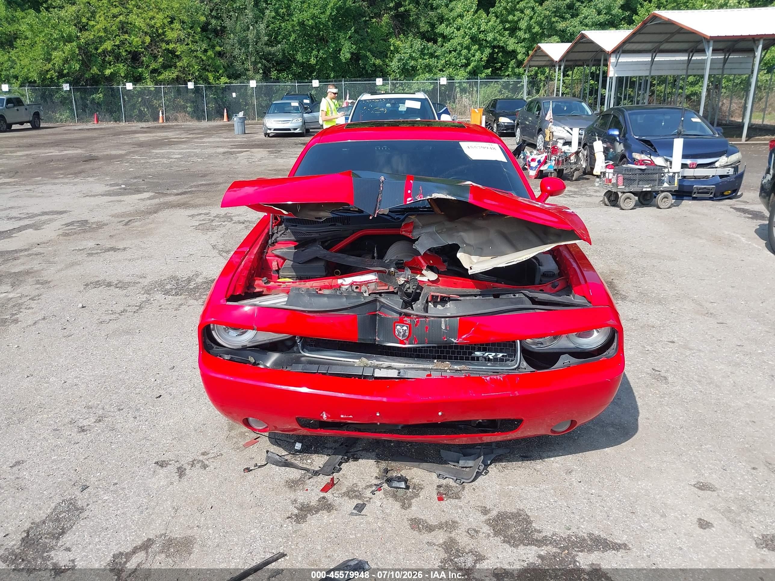 2009 Dodge Challenger Srt8 Red vin: 2B3LJ74W49H563466