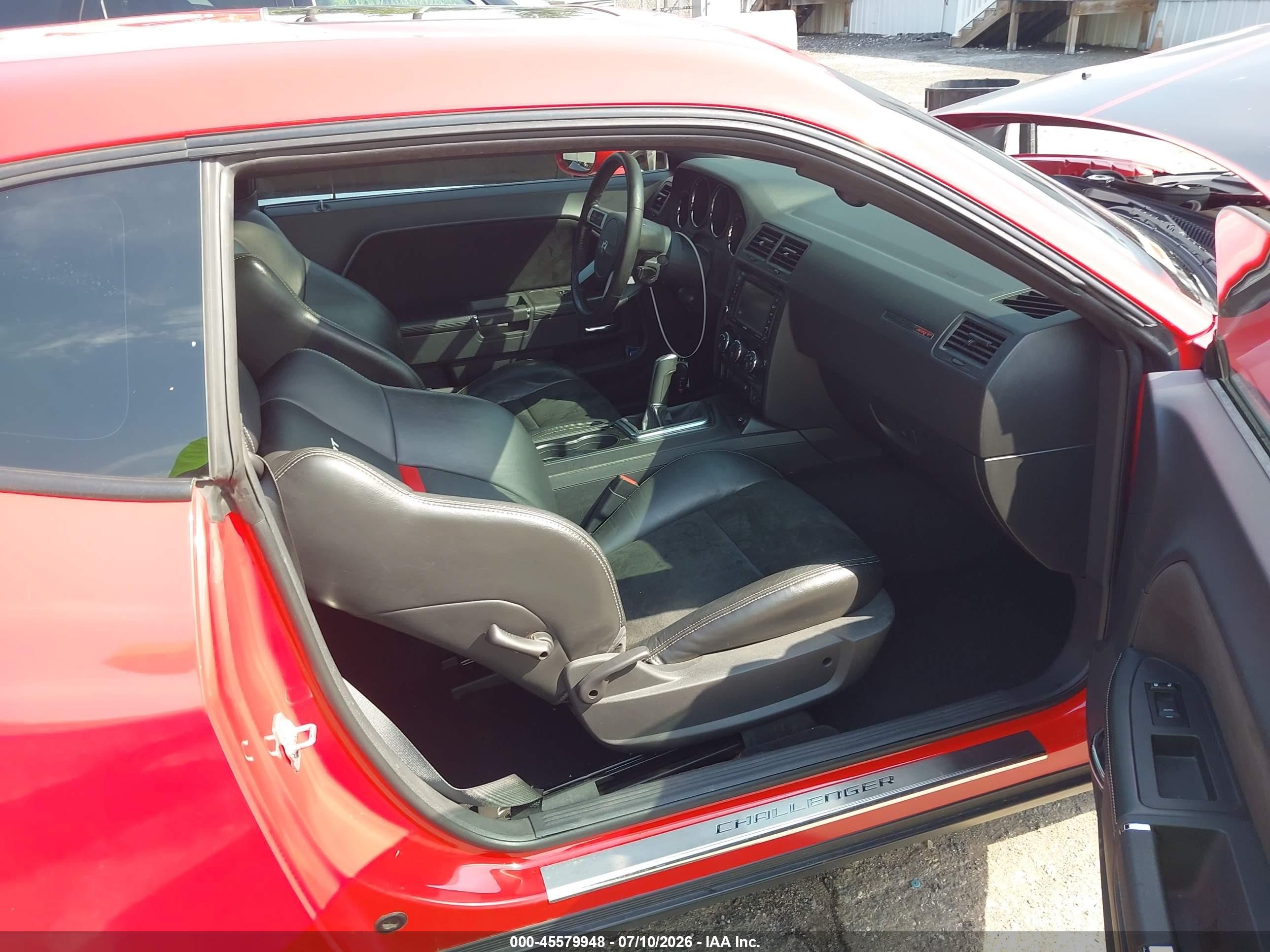 2009 Dodge Challenger Srt8 Red vin: 2B3LJ74W49H563466