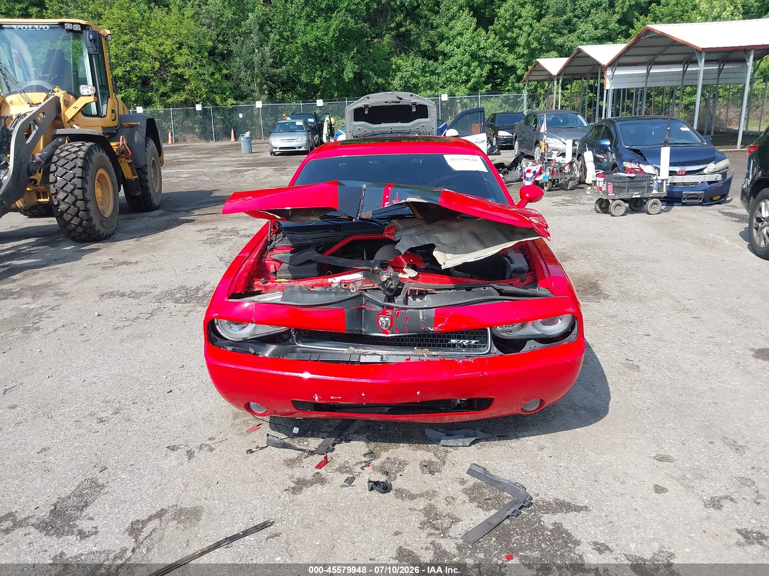 2009 Dodge Challenger Srt8 Red vin: 2B3LJ74W49H563466
