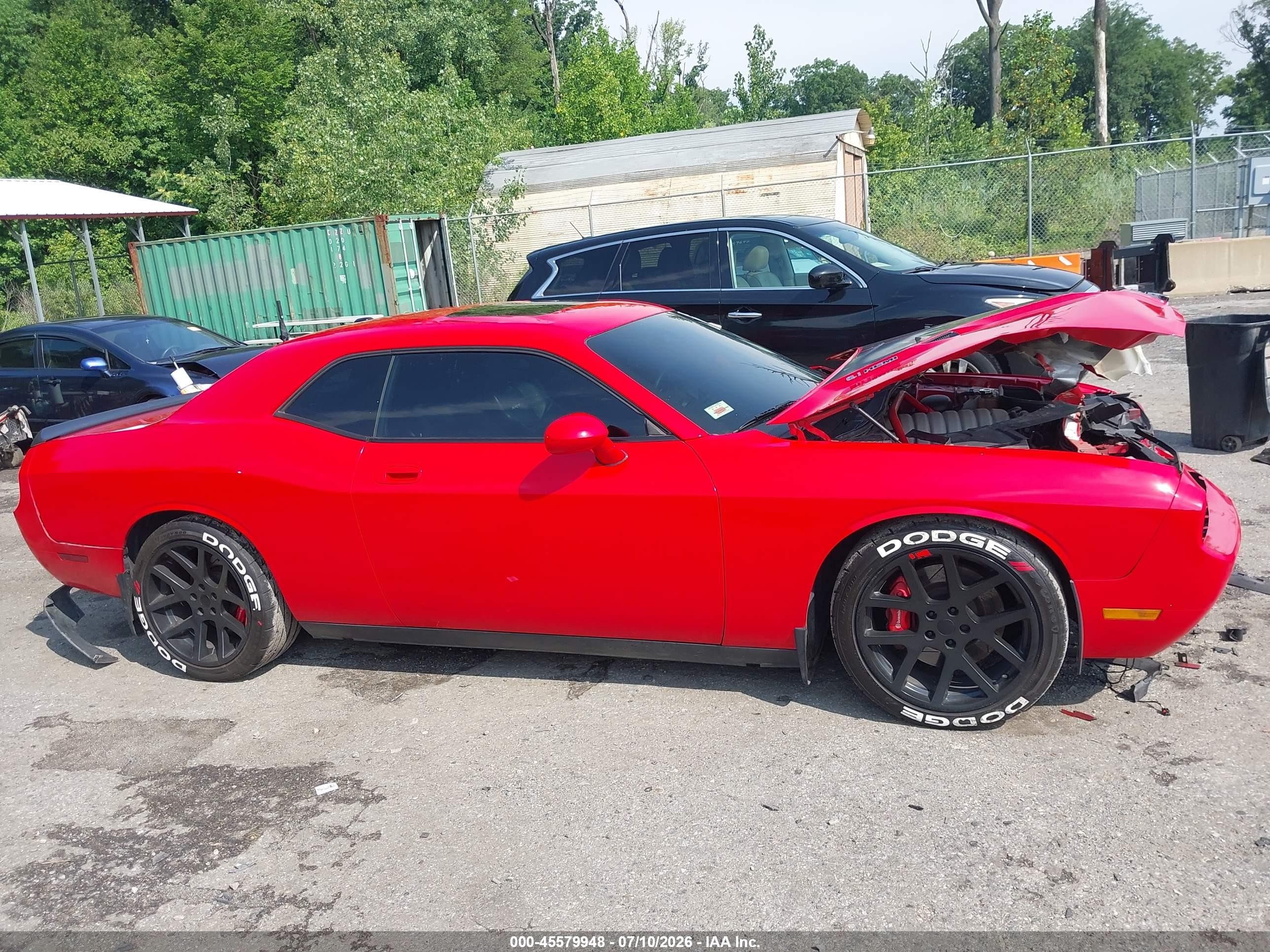 2009 Dodge Challenger Srt8 Red vin: 2B3LJ74W49H563466