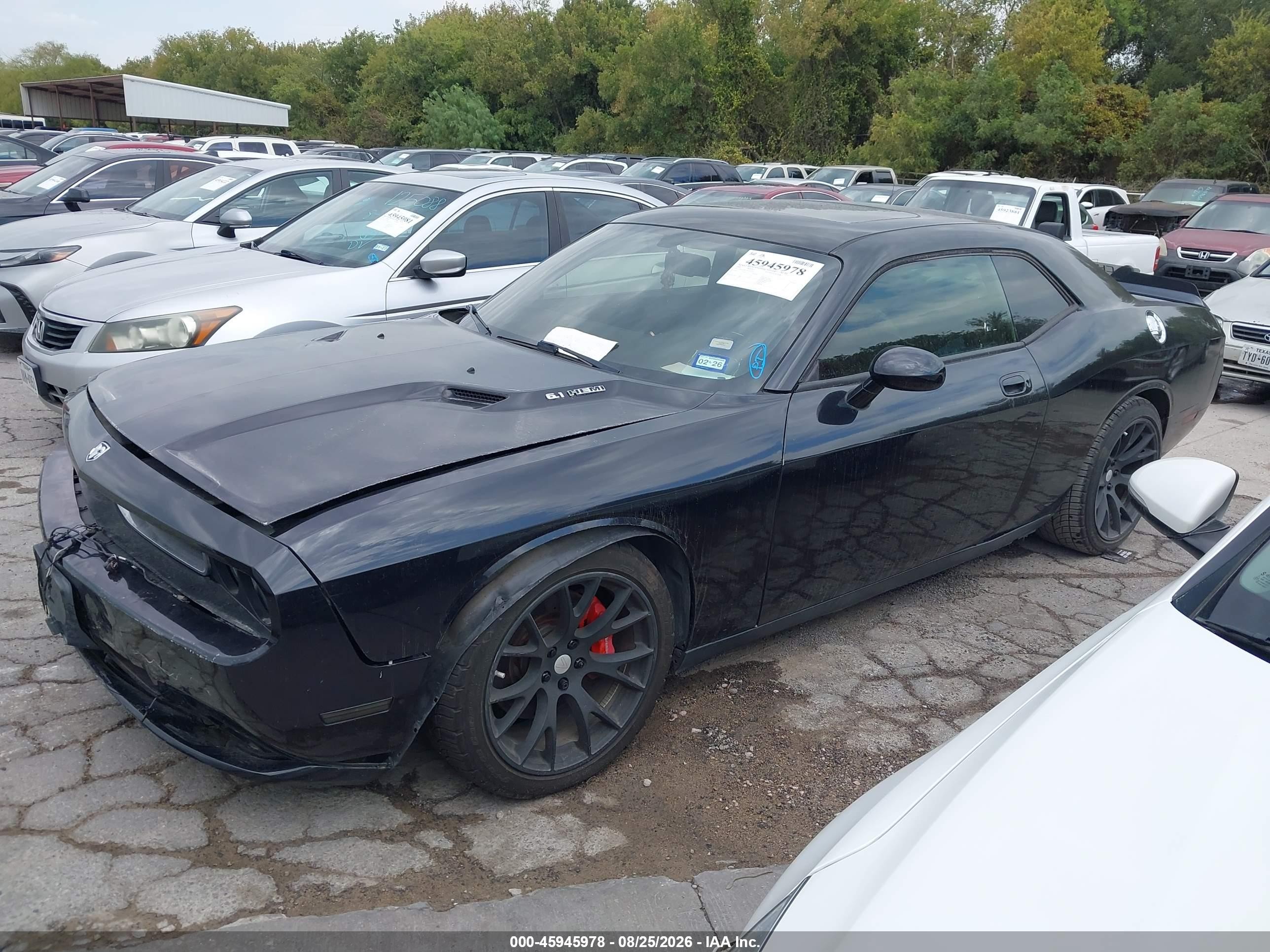 2009 Dodge Challenger Srt8 Black vin: 2B3LJ74W59H539130