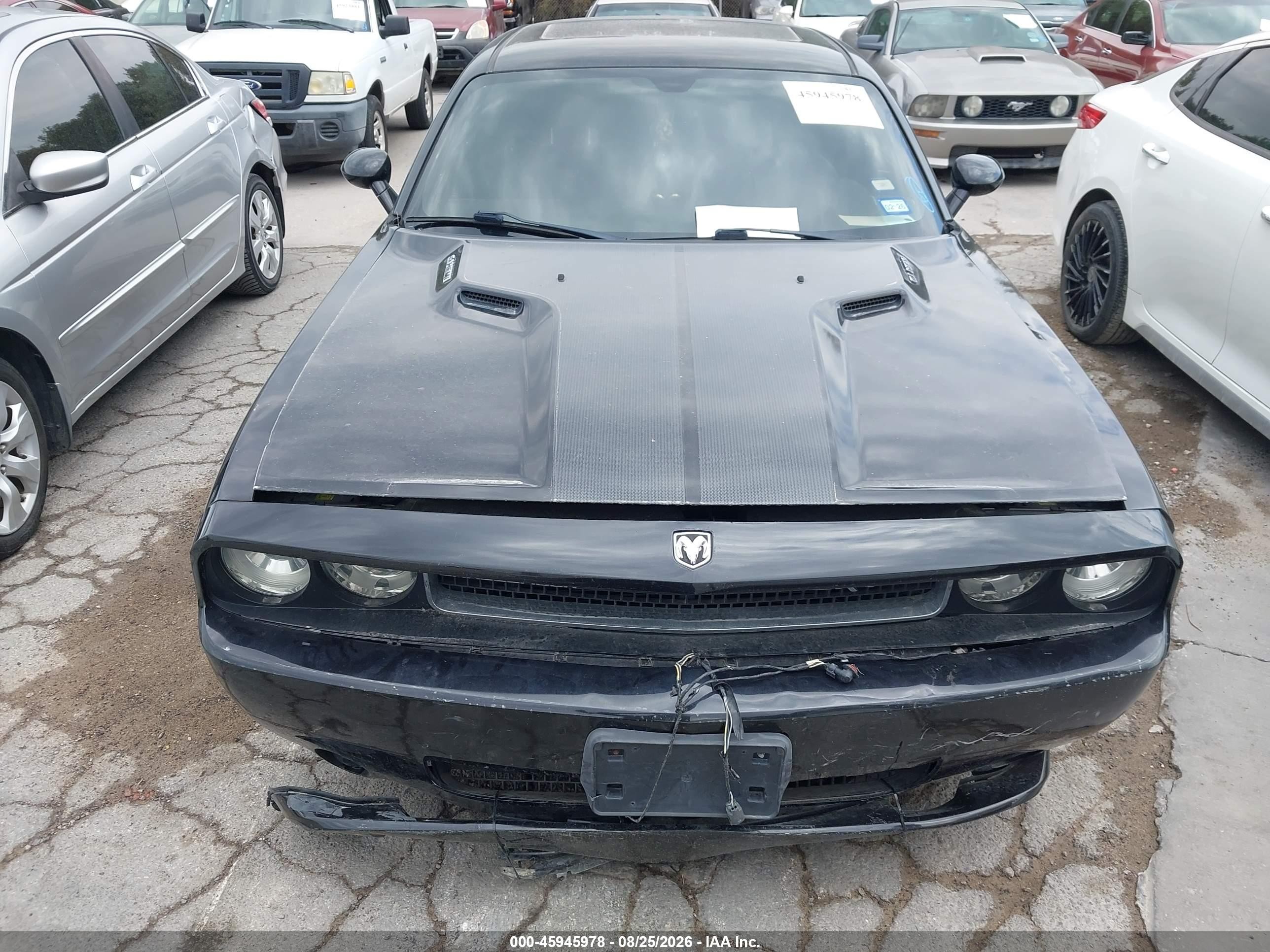 2009 Dodge Challenger Srt8 Black vin: 2B3LJ74W59H539130