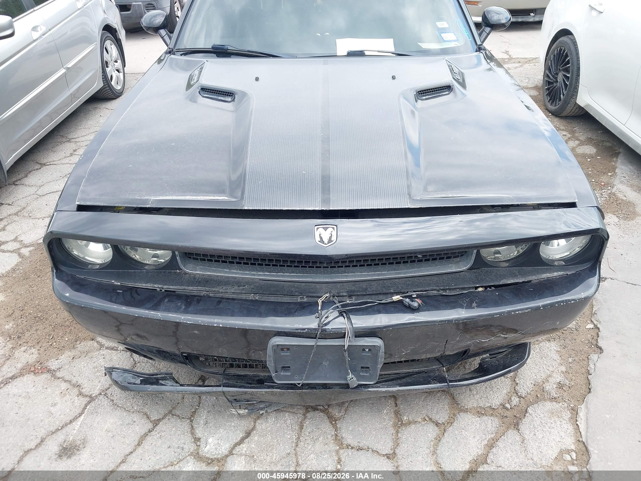 2009 Dodge Challenger Srt8 Black vin: 2B3LJ74W59H539130