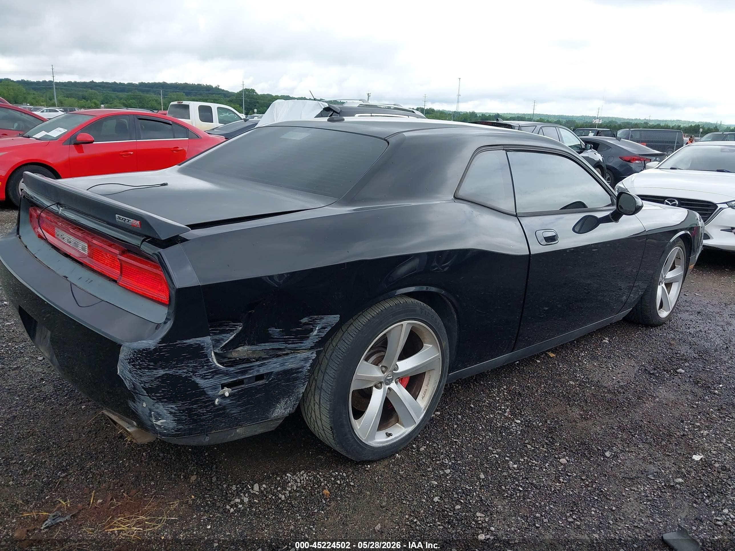 2009 Dodge Challenger Srt8 Black vin: 2B3LJ74W69H550959