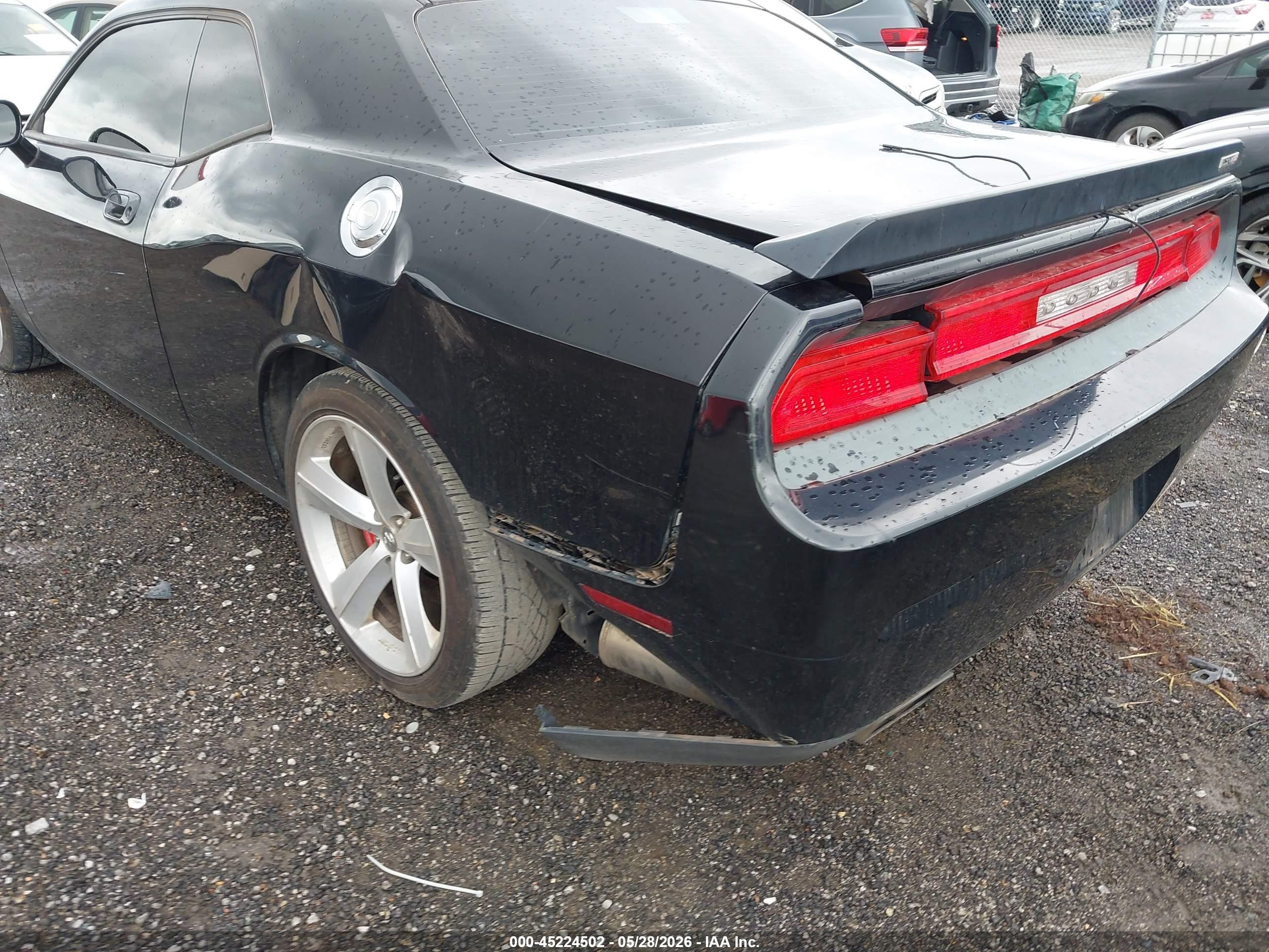 2009 Dodge Challenger Srt8 Black vin: 2B3LJ74W69H550959