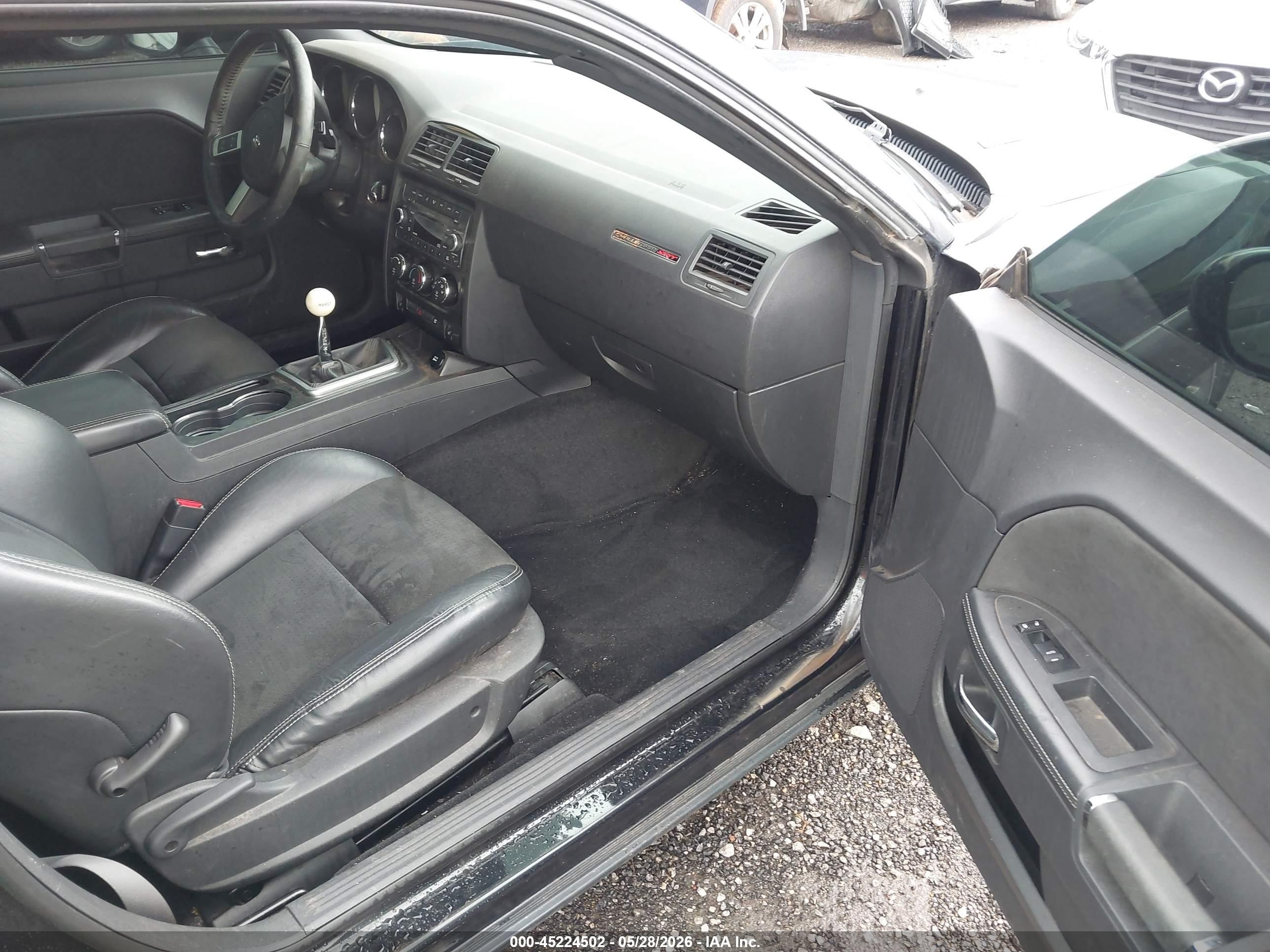 2009 Dodge Challenger Srt8 Black vin: 2B3LJ74W69H550959