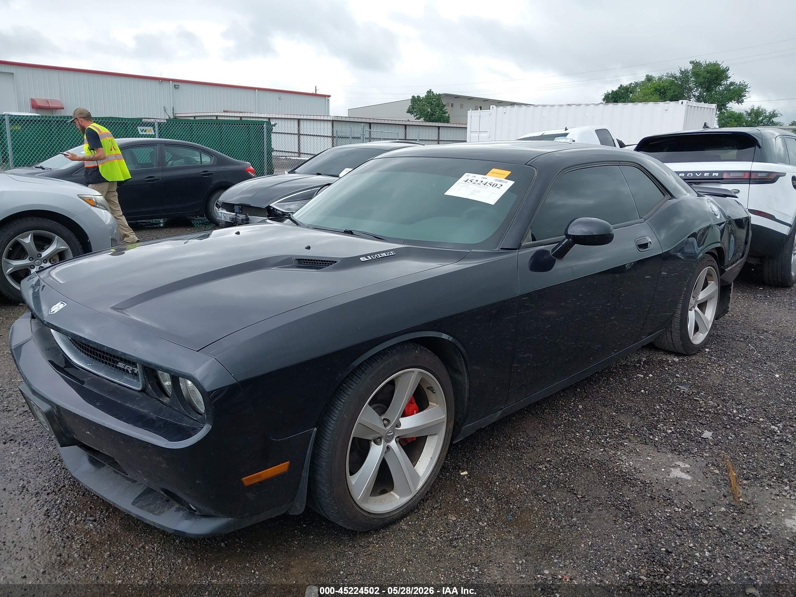 2009 Dodge Challenger Srt8 Black vin: 2B3LJ74W69H550959