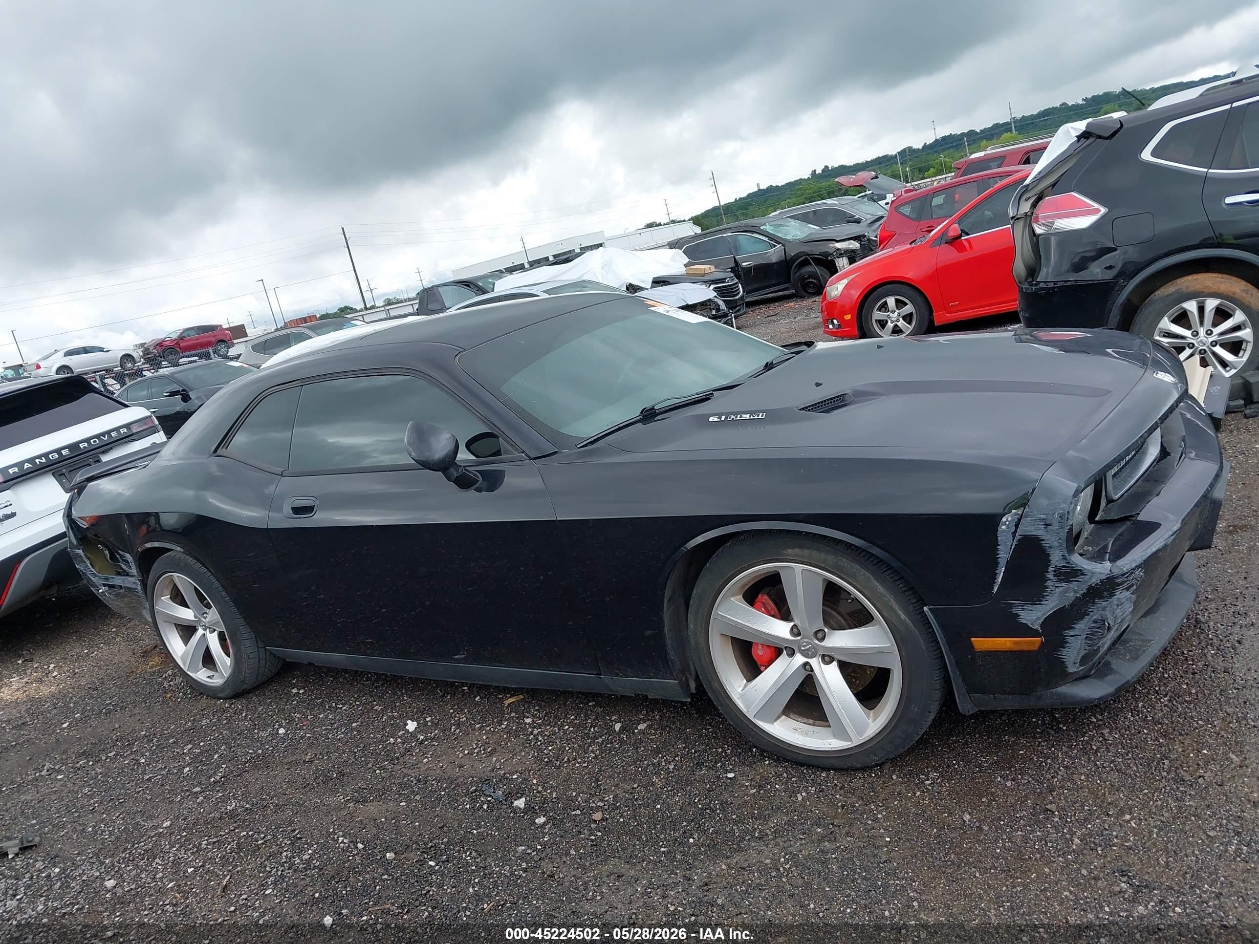 2009 Dodge Challenger Srt8 Black vin: 2B3LJ74W69H550959