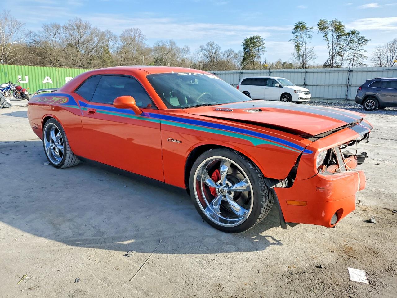 2009 Dodge Challenger Srt-8 Orange vin: 2B3LJ74W99H581817