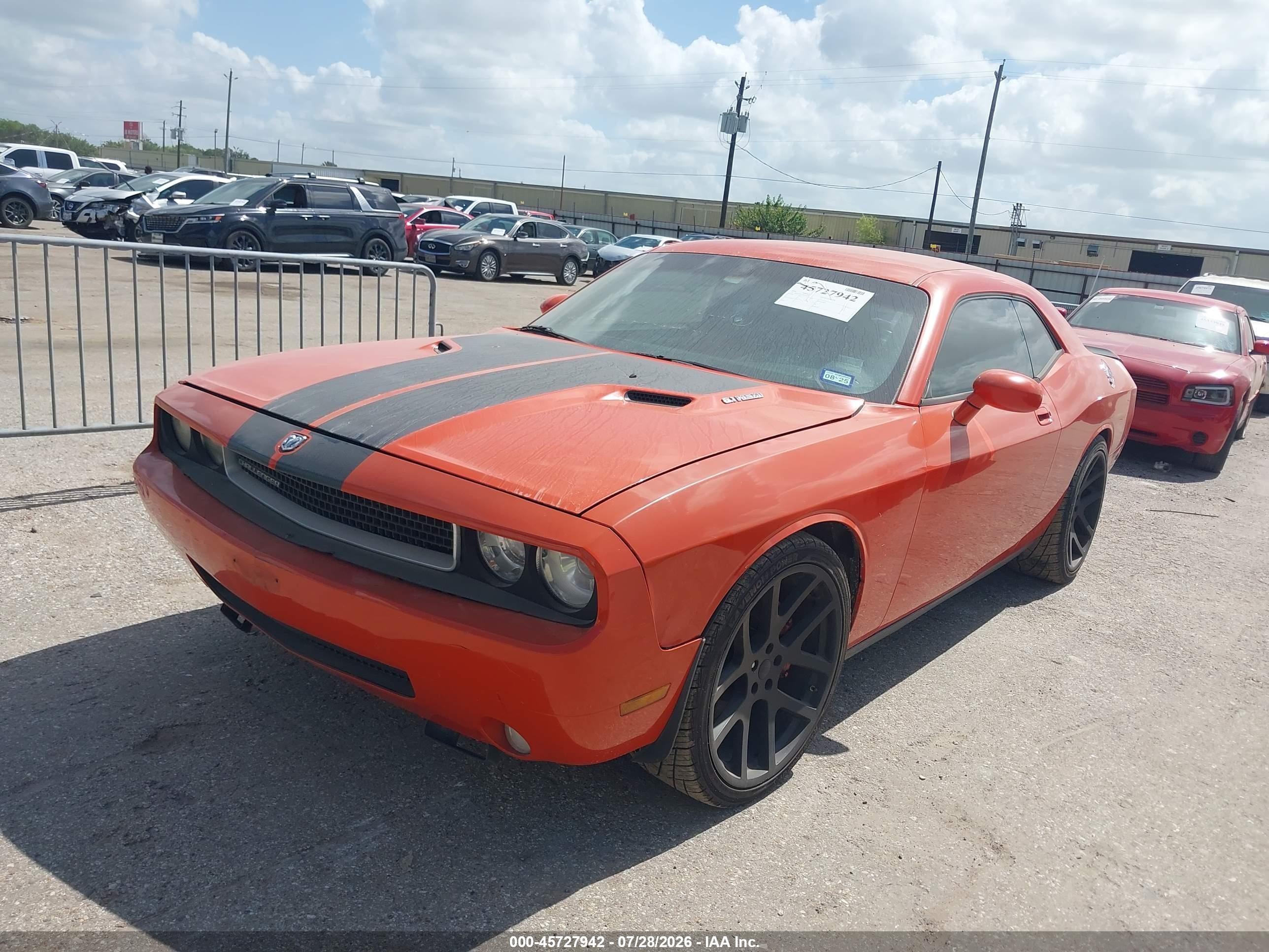 2008 Dodge Challenger Srt8 Оранжевый vin: 2B3LJ74WX8H301286