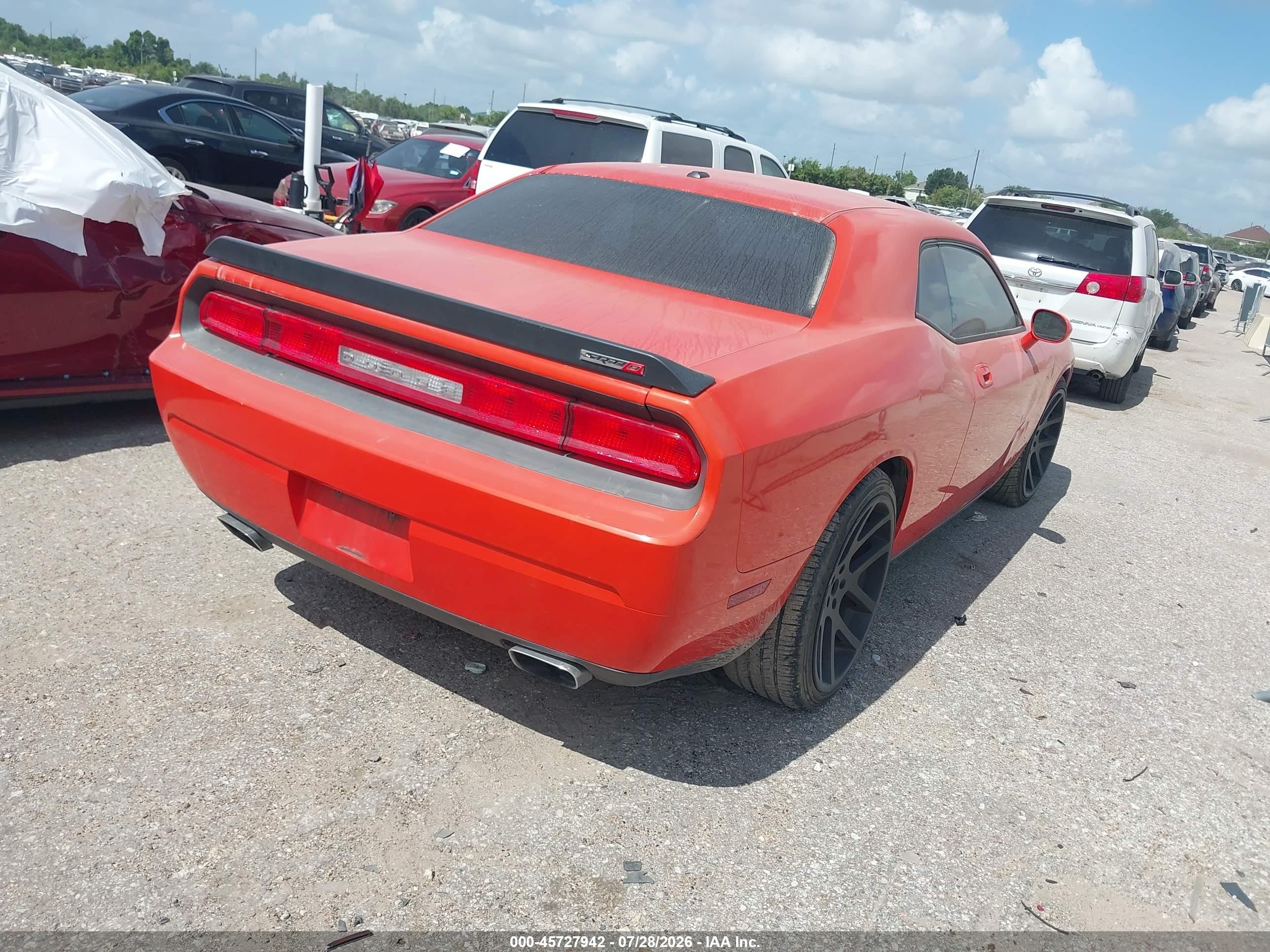 2008 Dodge Challenger Srt8 Оранжевый vin: 2B3LJ74WX8H301286