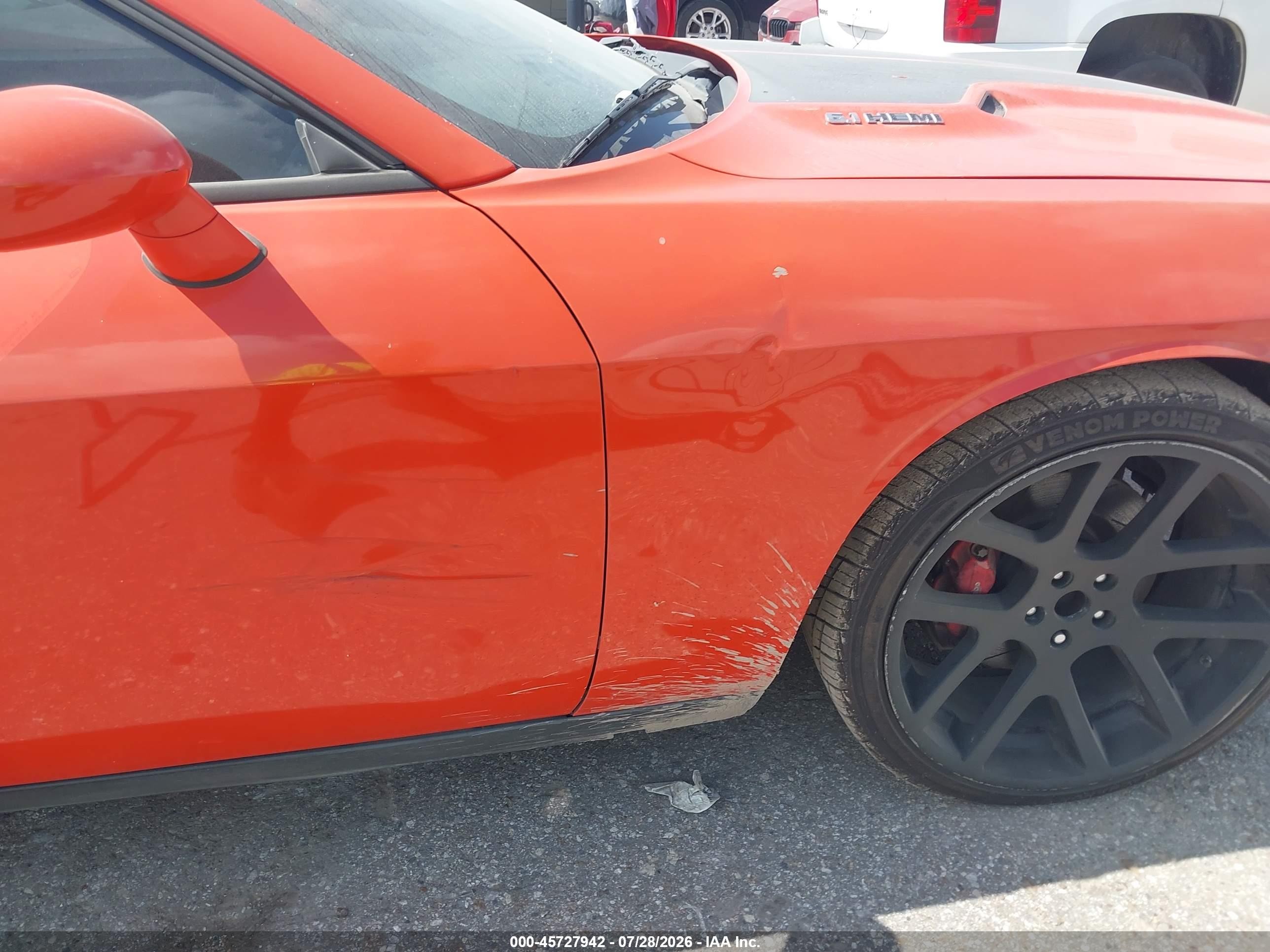 2008 Dodge Challenger Srt8 Оранжевый vin: 2B3LJ74WX8H301286
