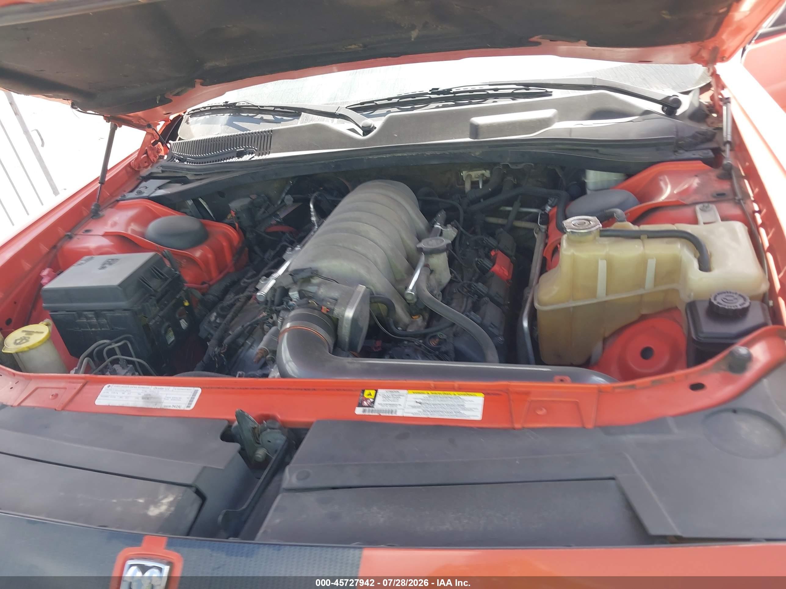 2008 Dodge Challenger Srt8 Оранжевый vin: 2B3LJ74WX8H301286