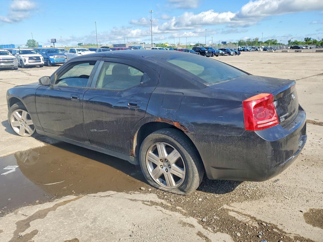 2007 Dodge Charger Черный vin: 2B3LK43G87H797922