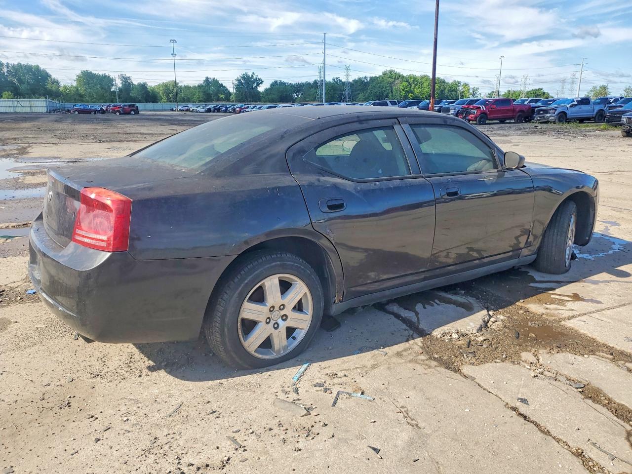 2007 Dodge Charger Черный vin: 2B3LK43G87H797922