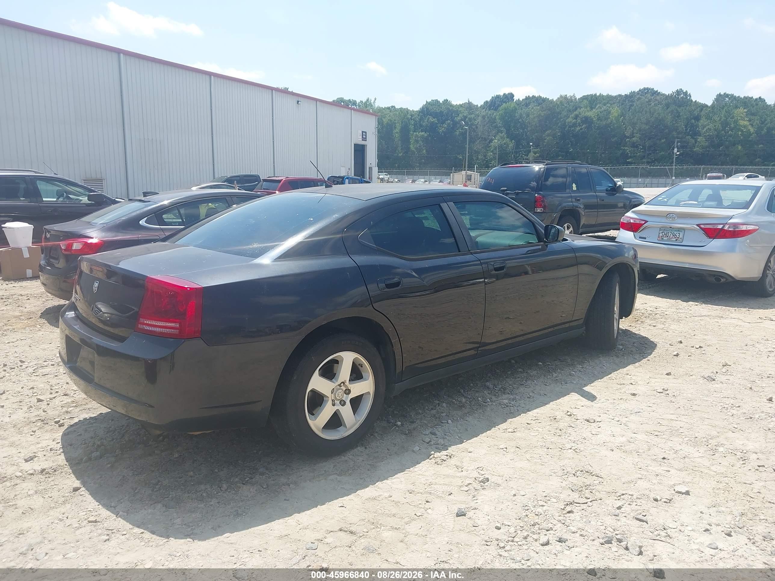 2008 Dodge Charger   Black vin: 2B3LK43G98H318277
