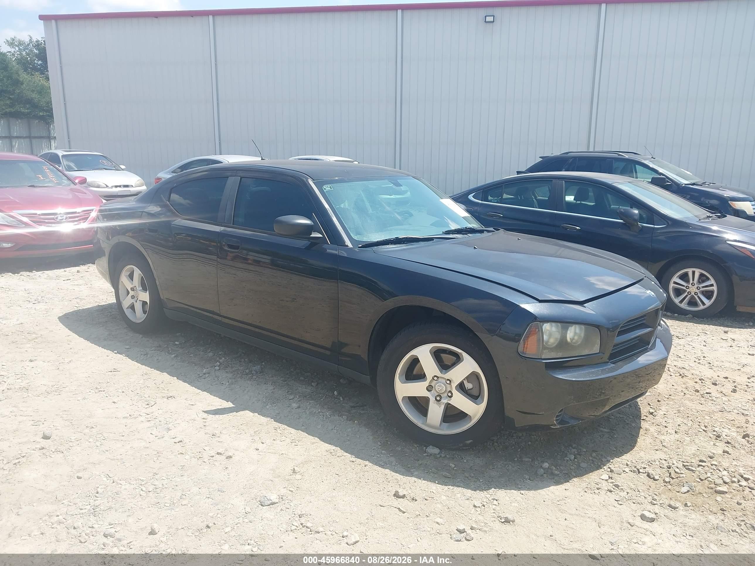 2008 Dodge Charger   Черный vin: 2B3LK43G98H318277