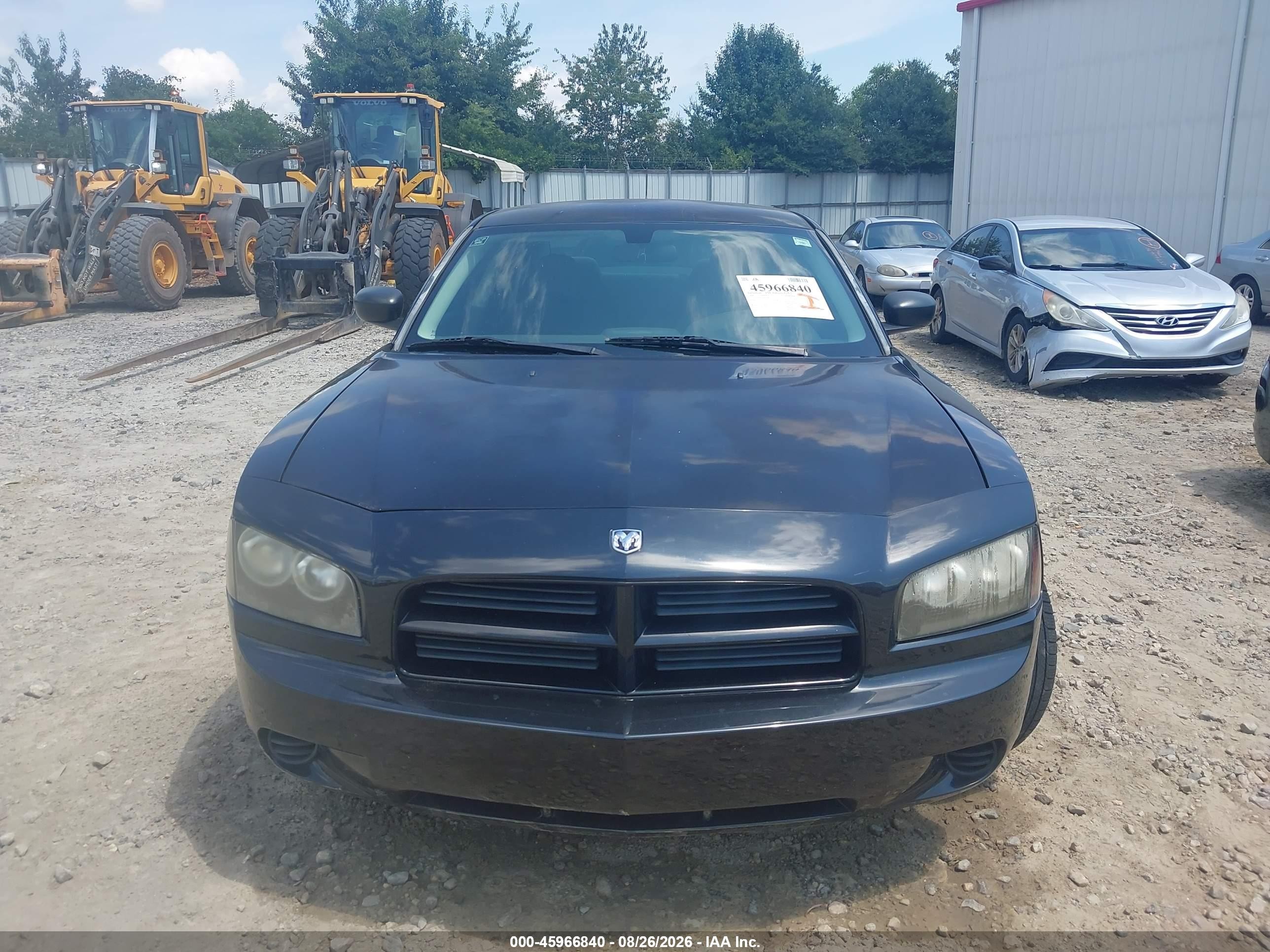 2008 Dodge Charger   Black vin: 2B3LK43G98H318277