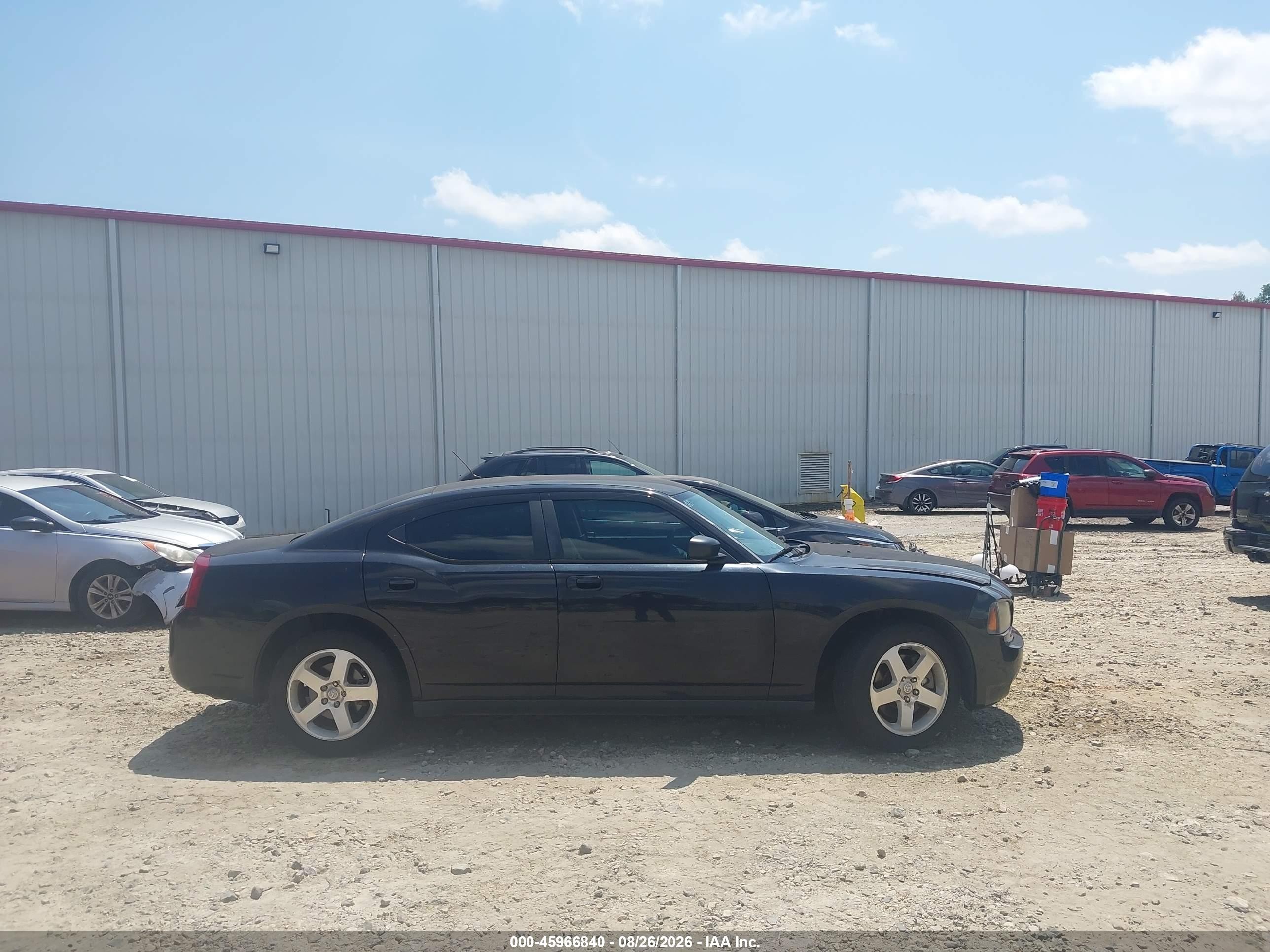 2008 Dodge Charger   Black vin: 2B3LK43G98H318277