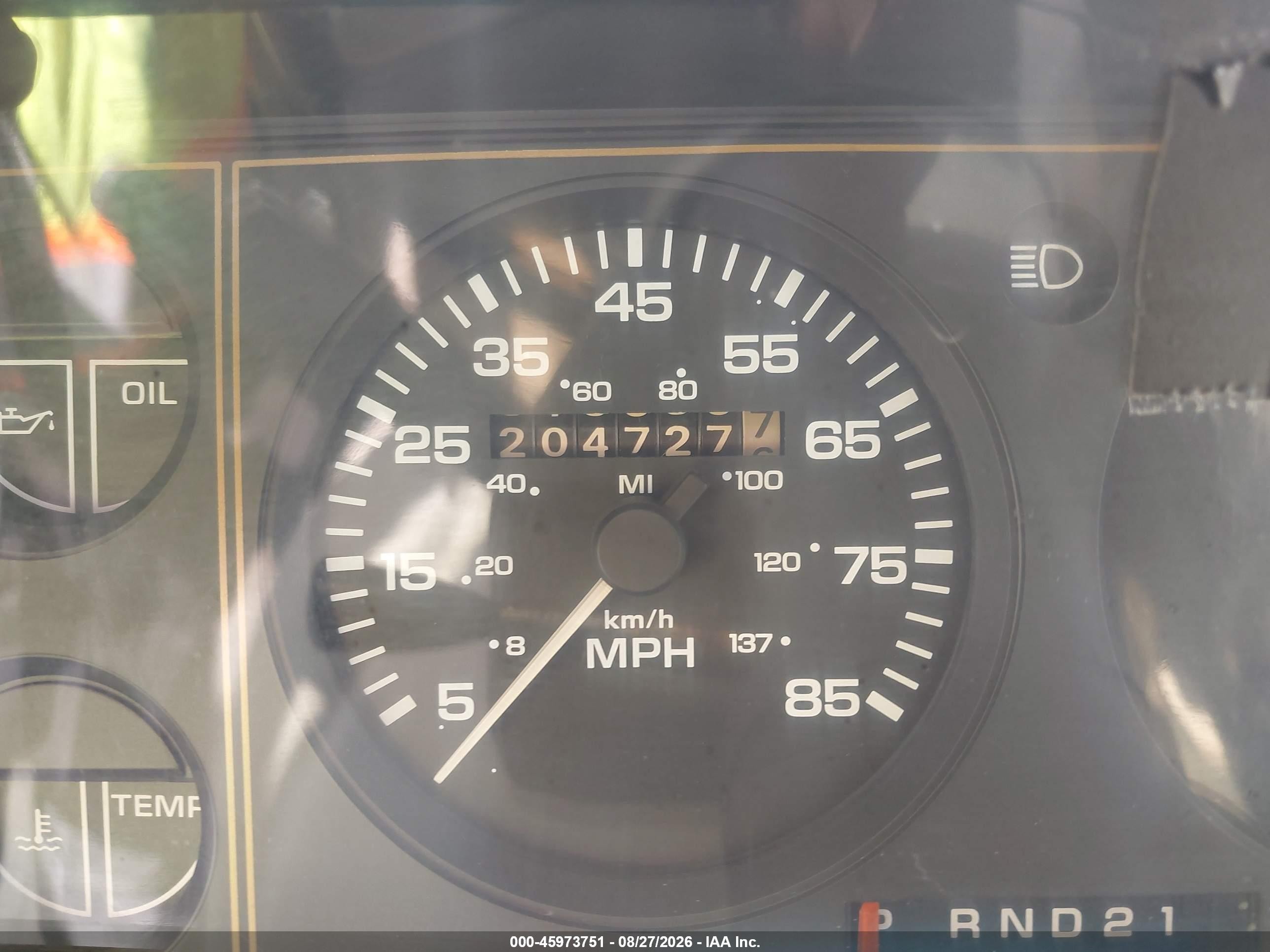 1988 Dodge Caravan Se Gray vin: 2B4FK4138JR728223