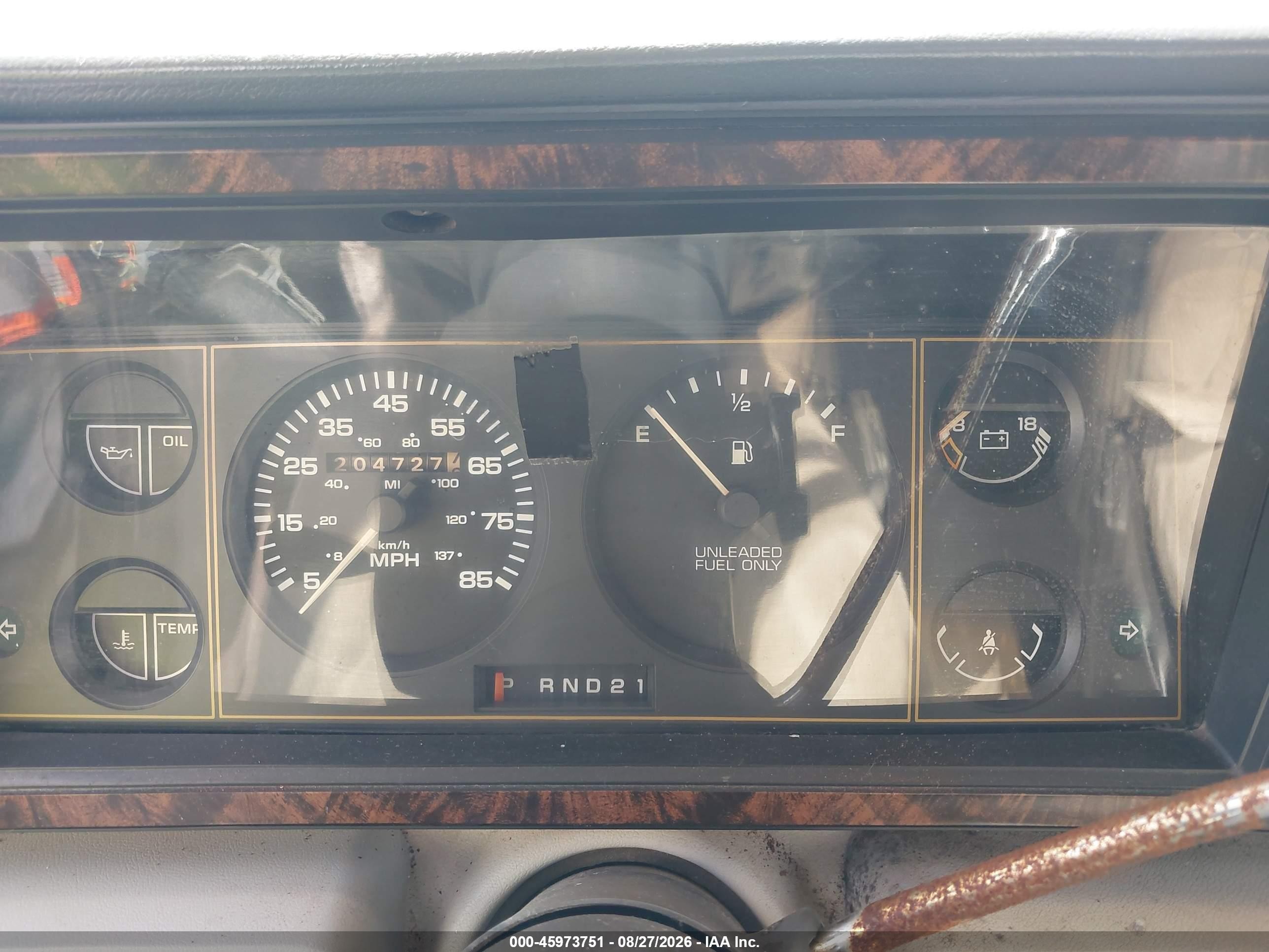 1988 Dodge Caravan Se Gray vin: 2B4FK4138JR728223
