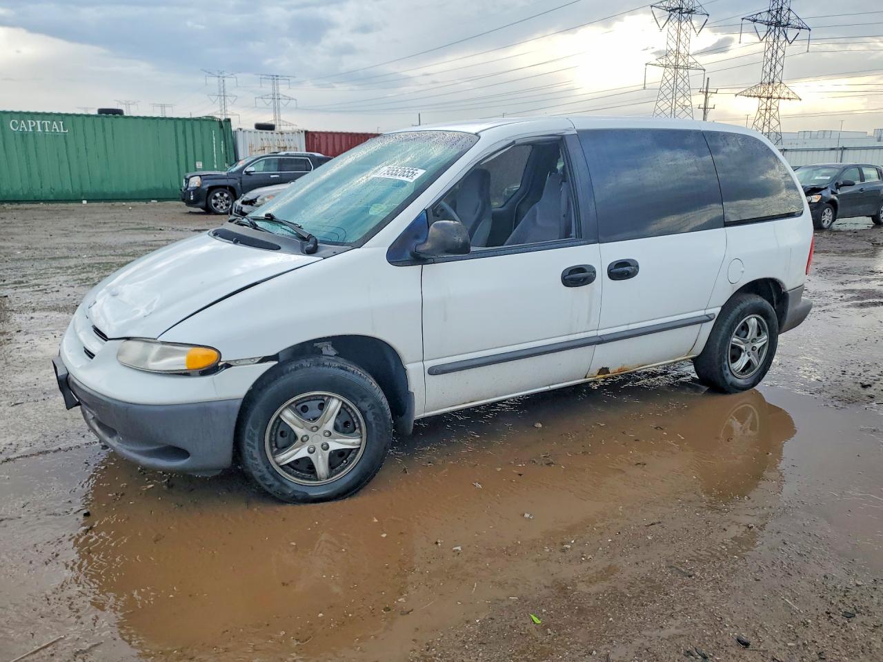 1999 Dodge Caravan White vin: 2B4FP2531XR102635