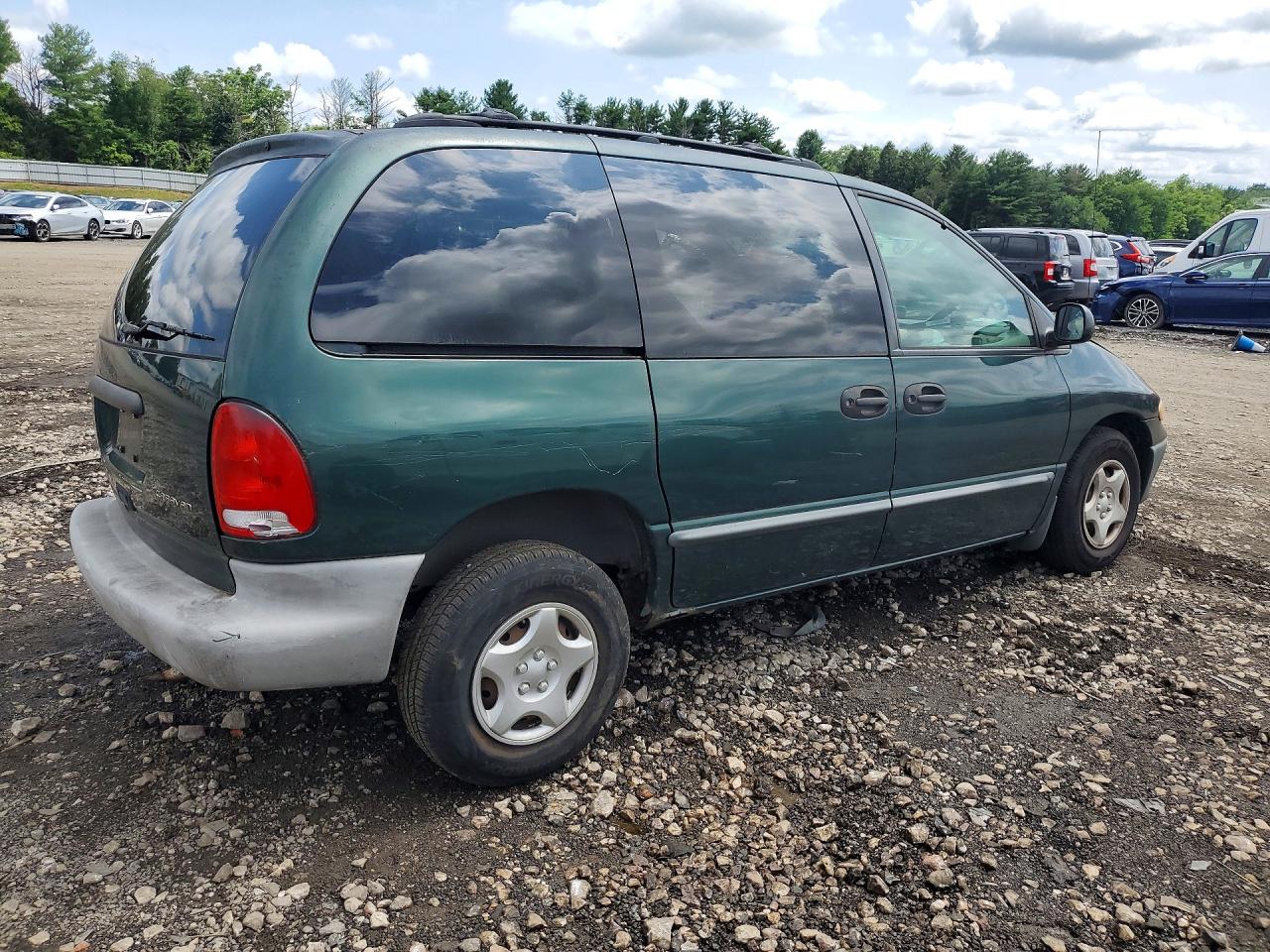 1999 Dodge Caravan Green vin: 2B4FP2535XR333196