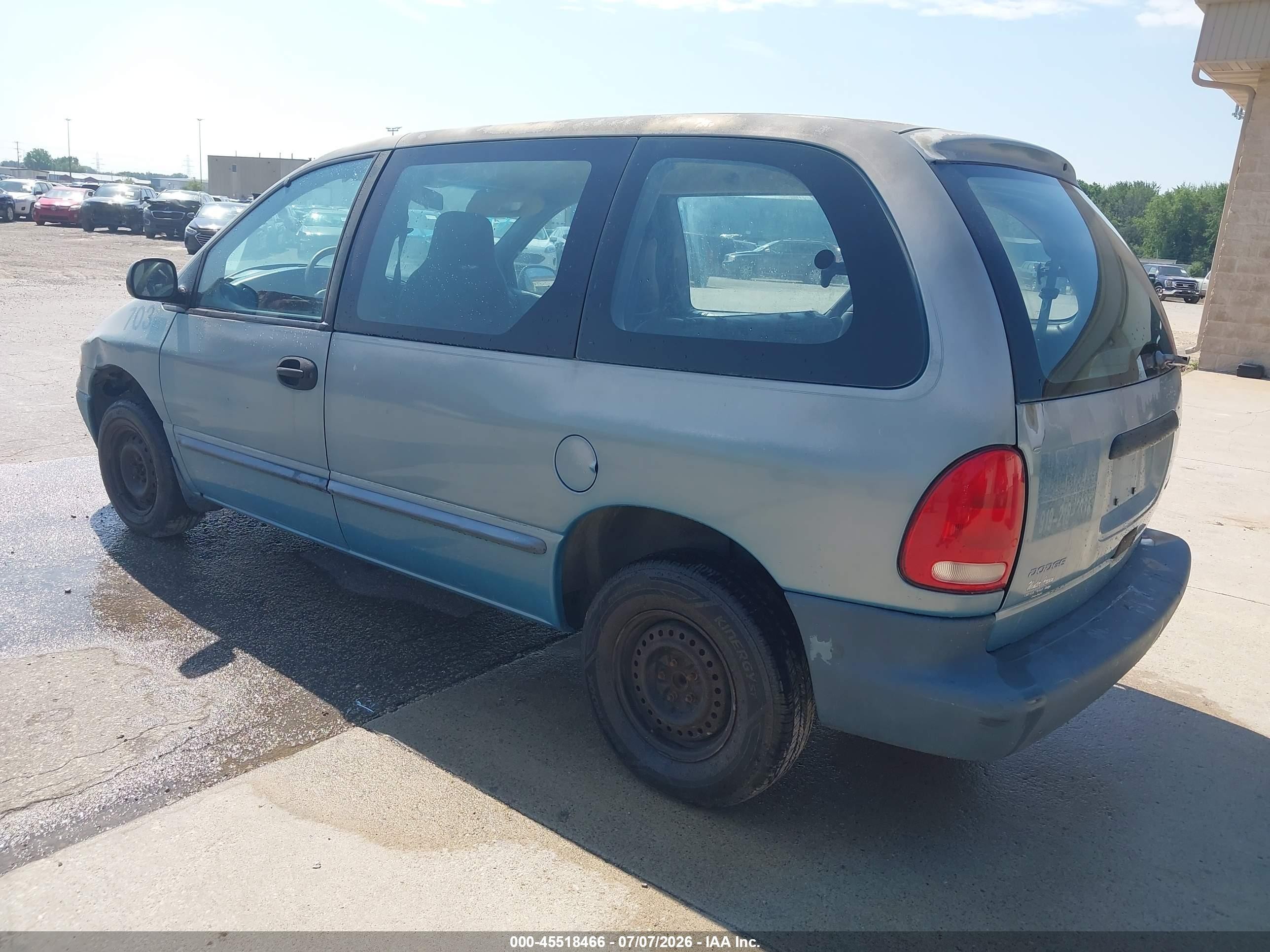 1998 Dodge Caravan   Blue vin: 2B4FP25B2WR500944