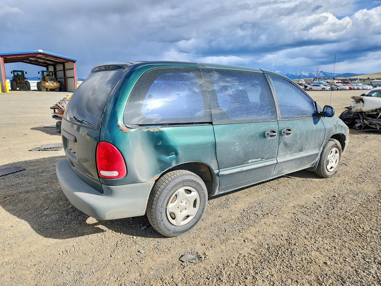 1999 Dodge Caravan Green vin: 2B4FP25B5XR374371