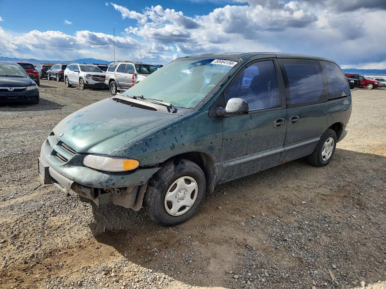 1999 Dodge Caravan Green vin: 2B4FP25B5XR374371
